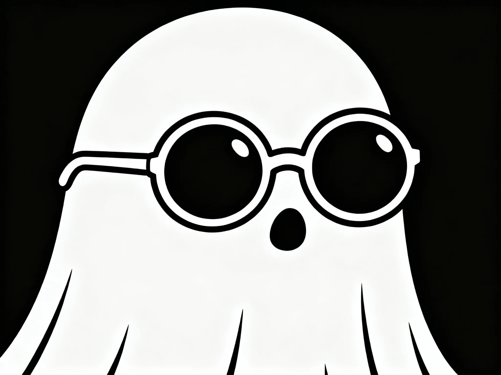 Ghost with Sunglasses