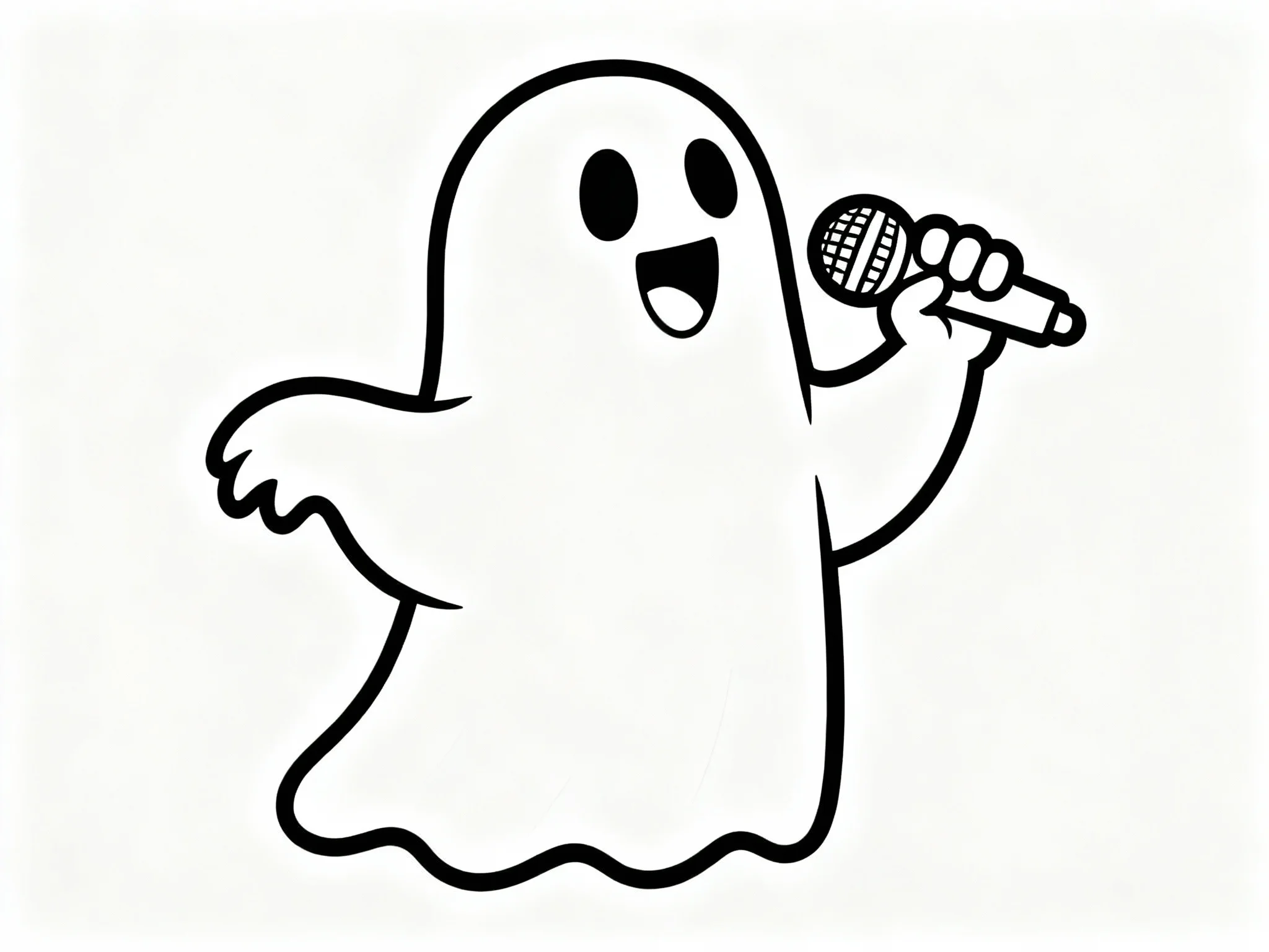 Ghost with Microphone