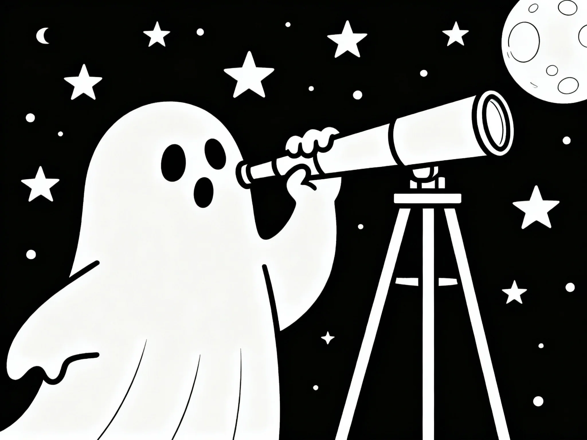 Ghost with Telescope