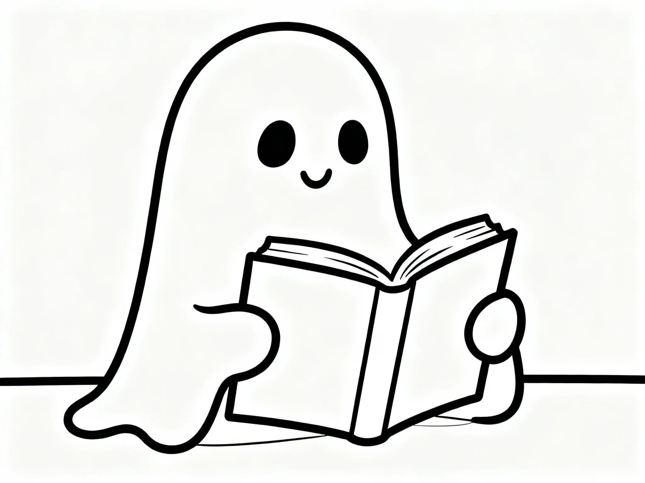 Ghost with Book