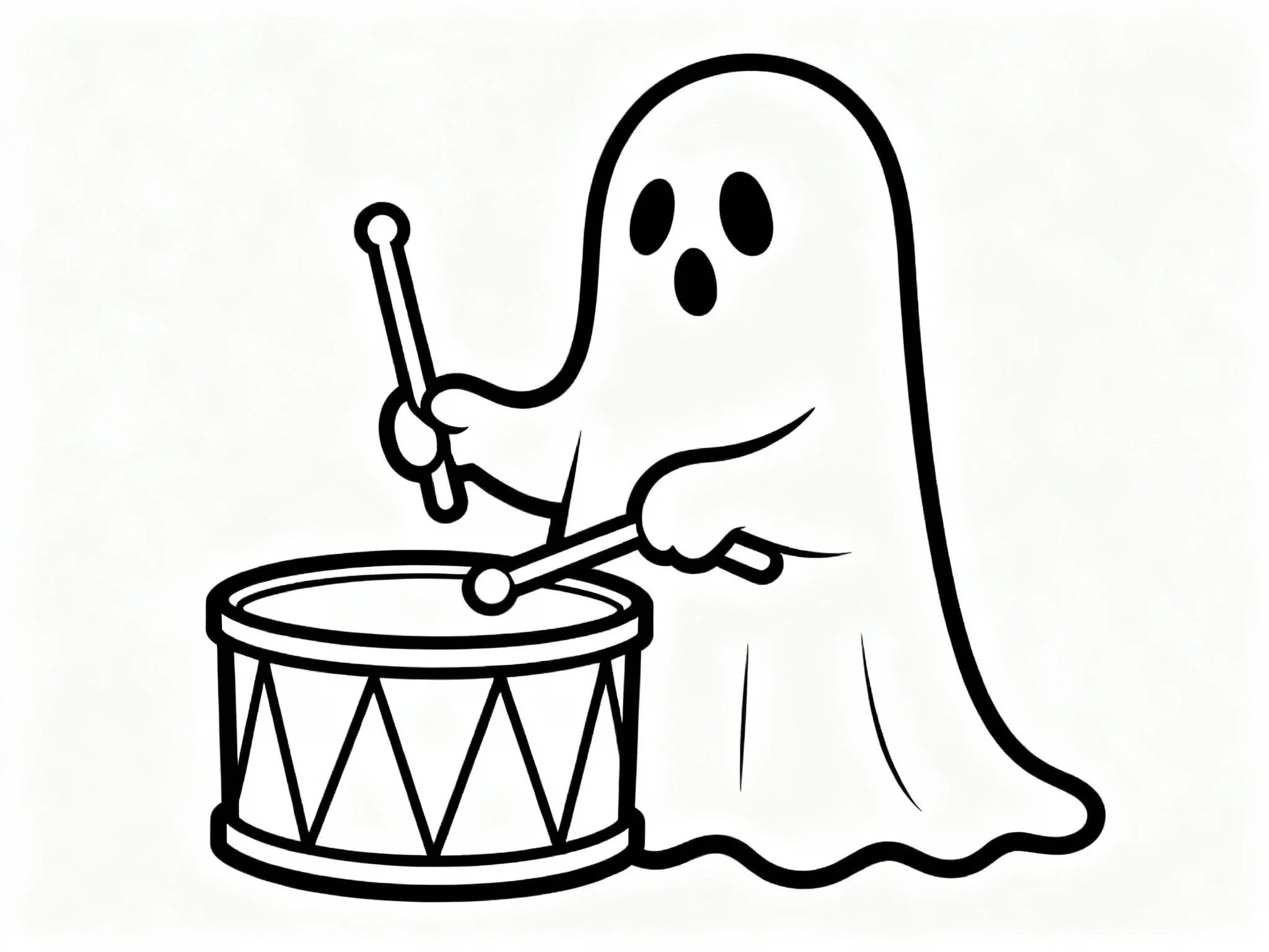 Ghost Playing Drum