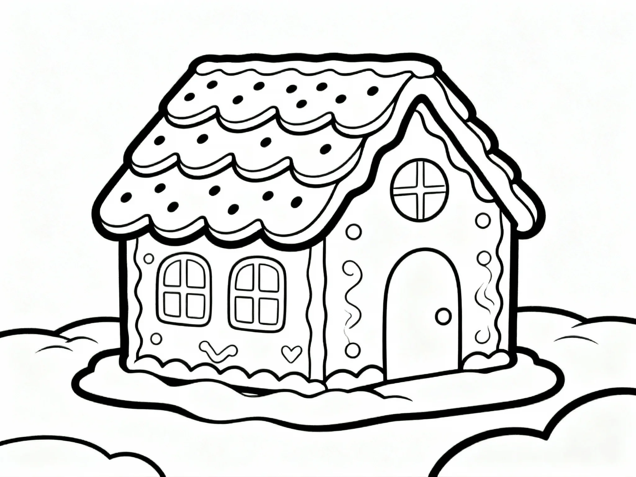 58 Printable Gingerbread House Coloring Pages (Free Download) preview