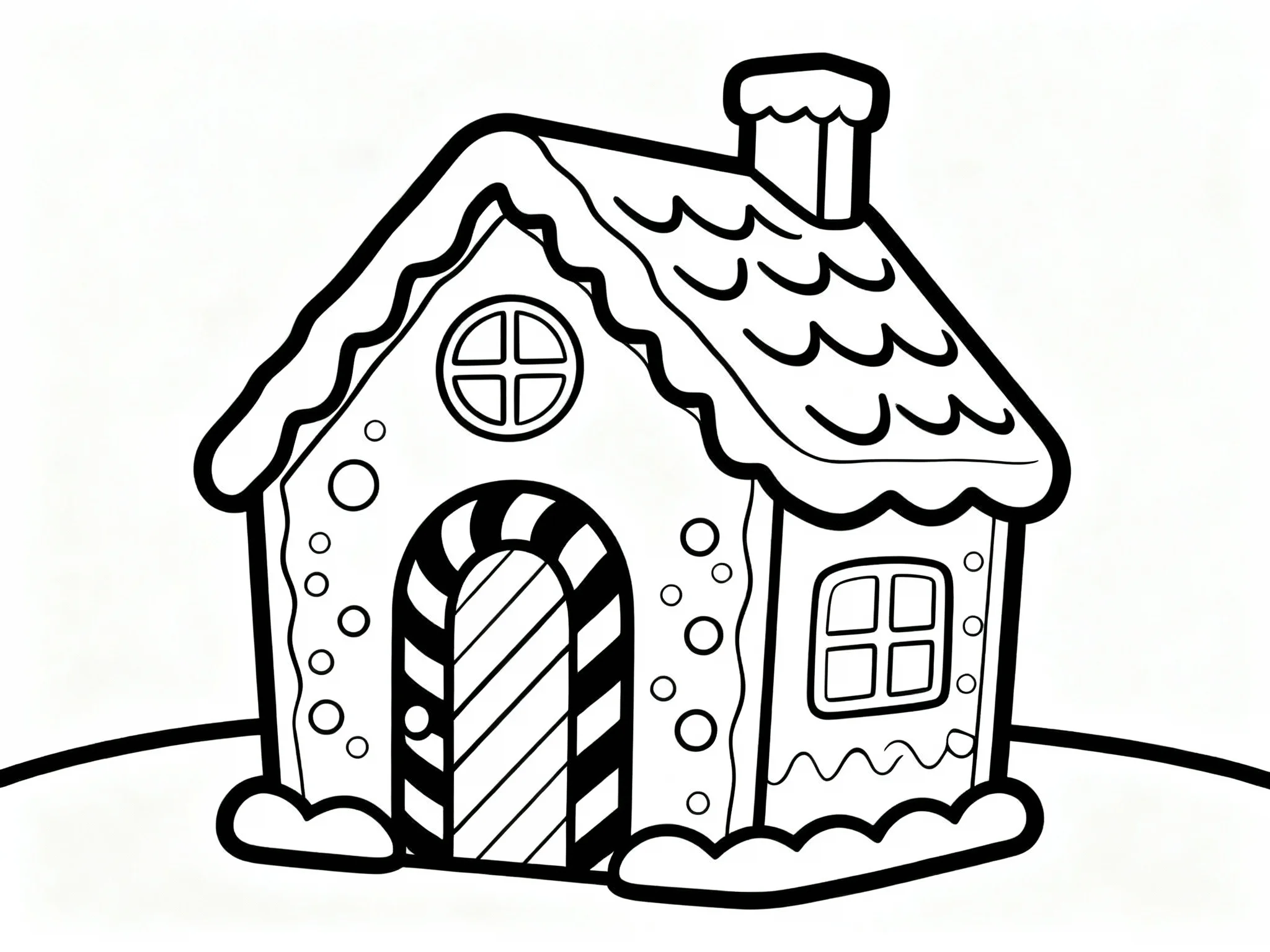 Candy Cane Striped Door