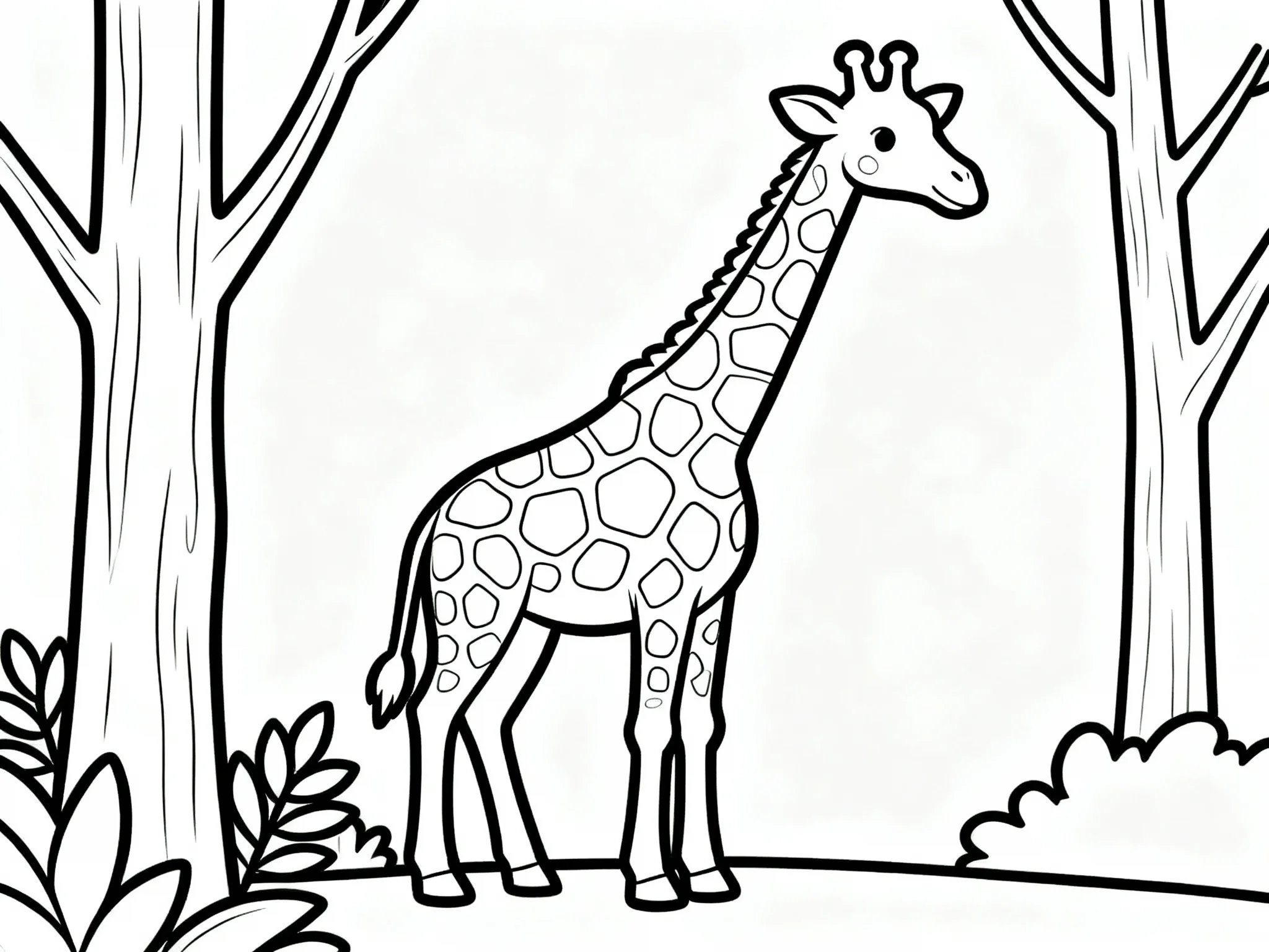 Giraffe in Forest