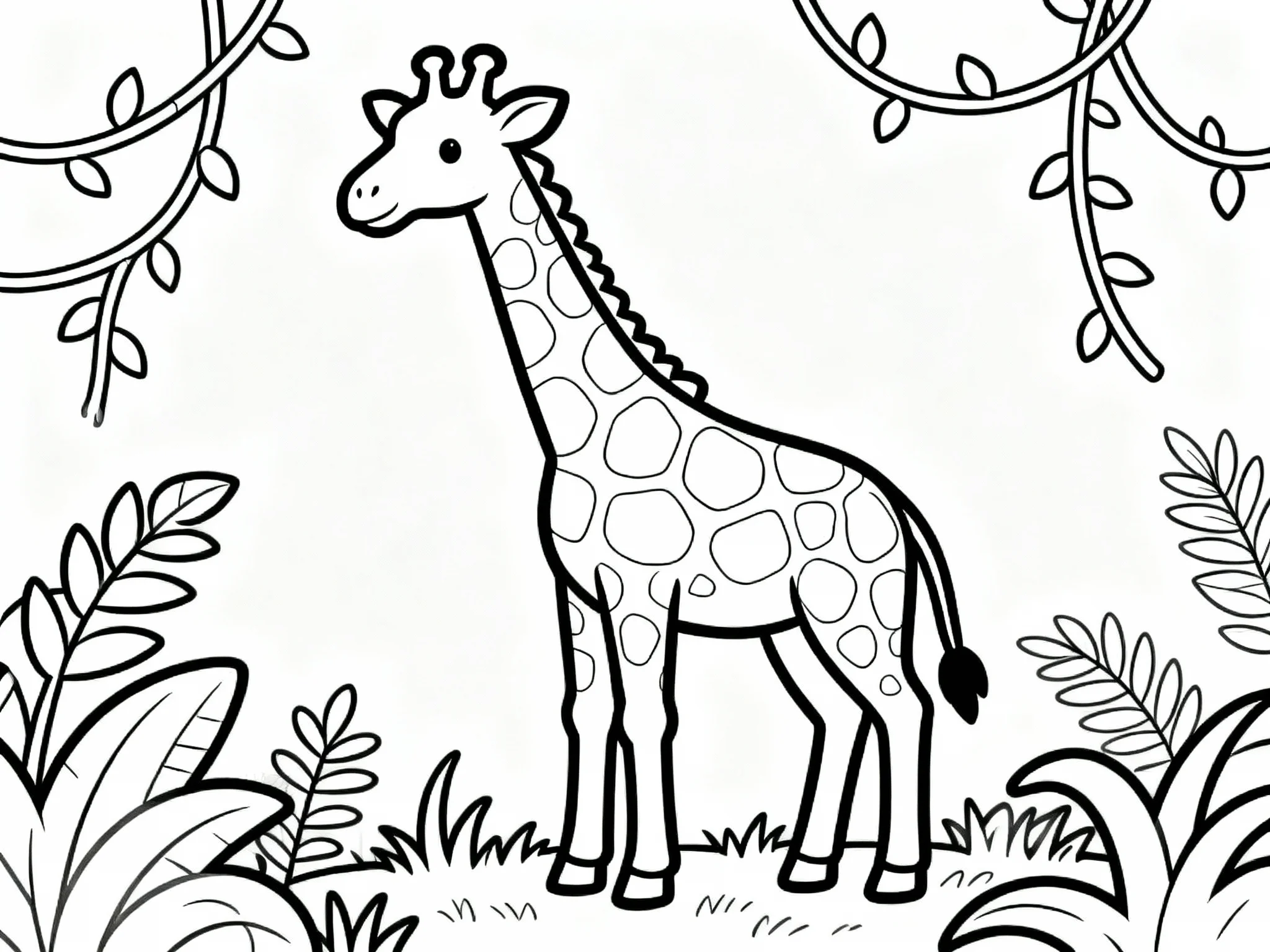 Giraffe in Jungle