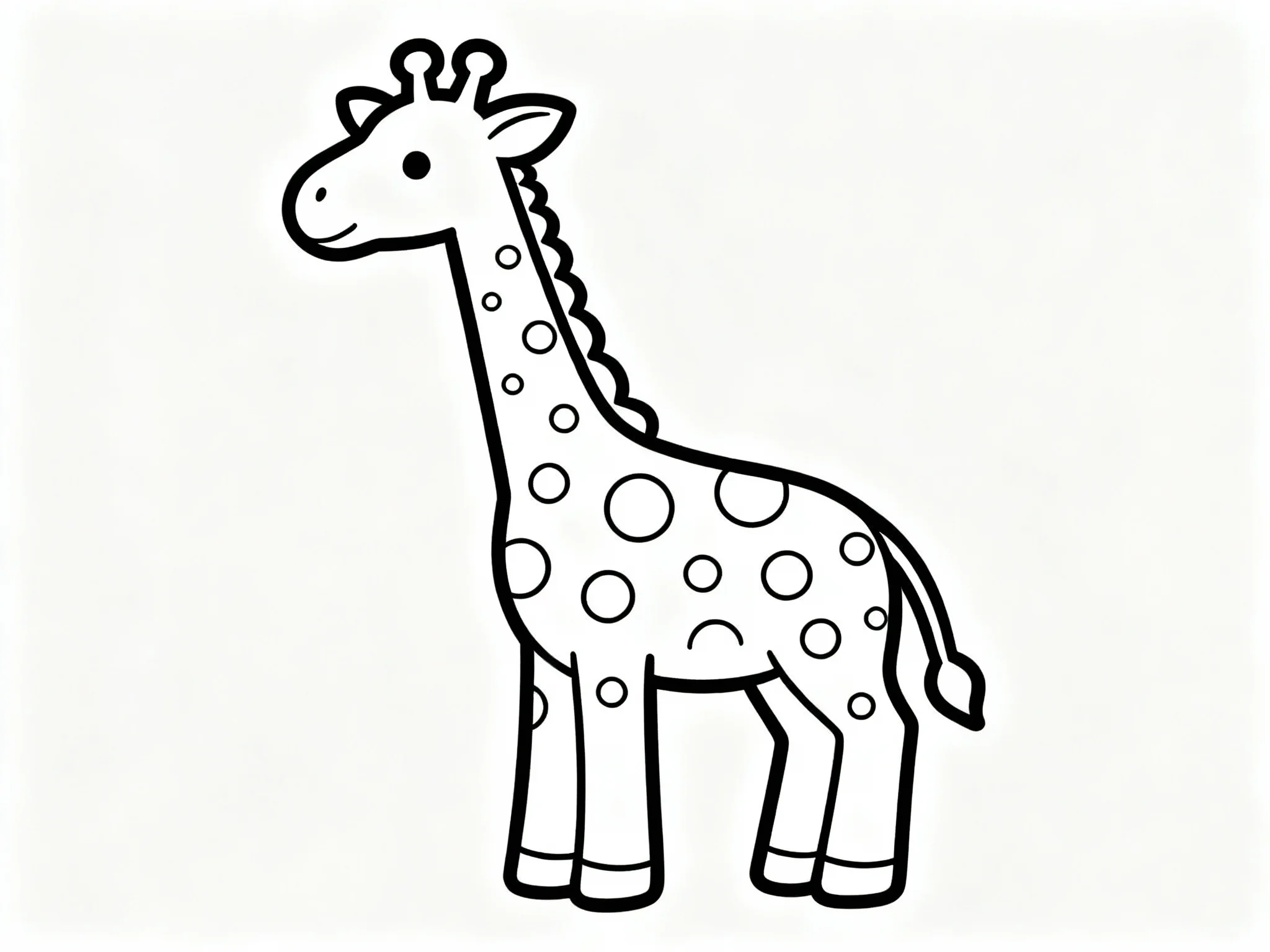 Giraffe with Spots Only