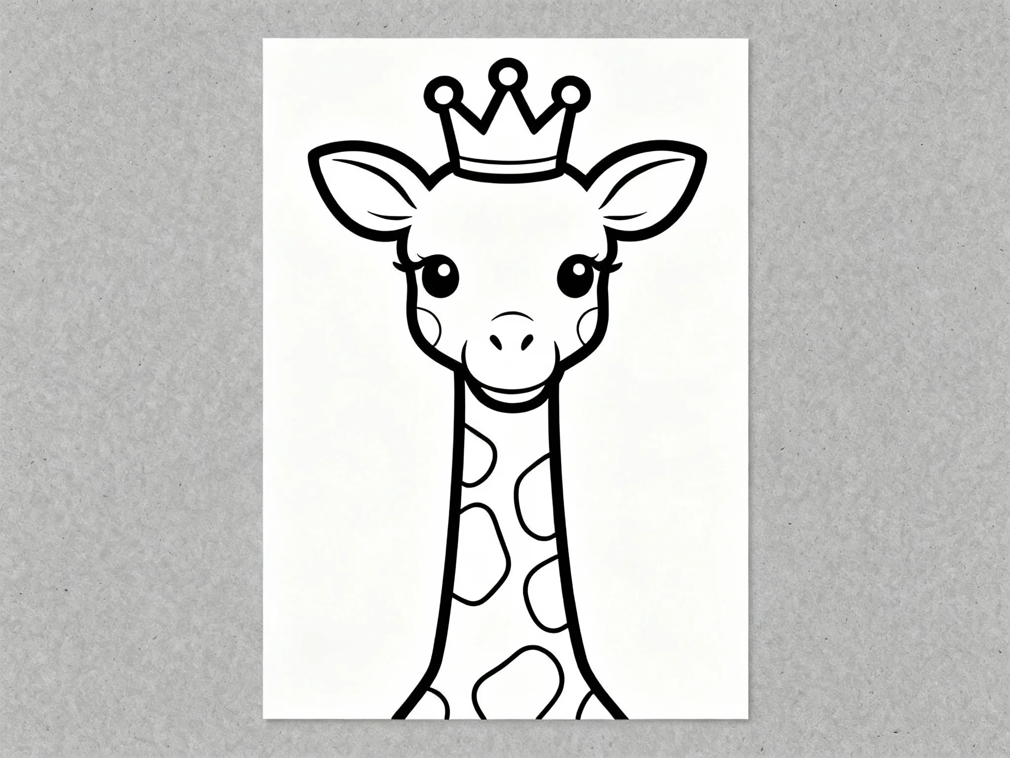 Giraffe with Crown