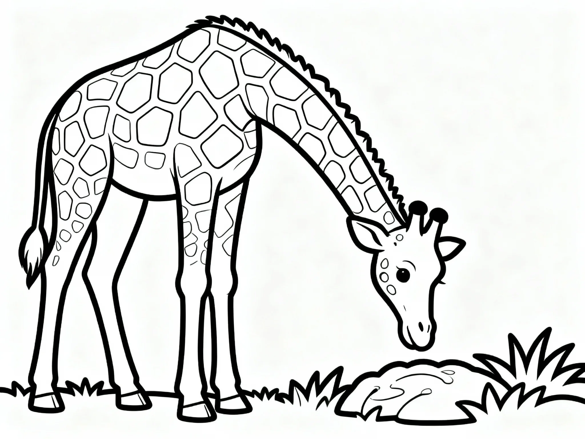 Giraffe Looking Down