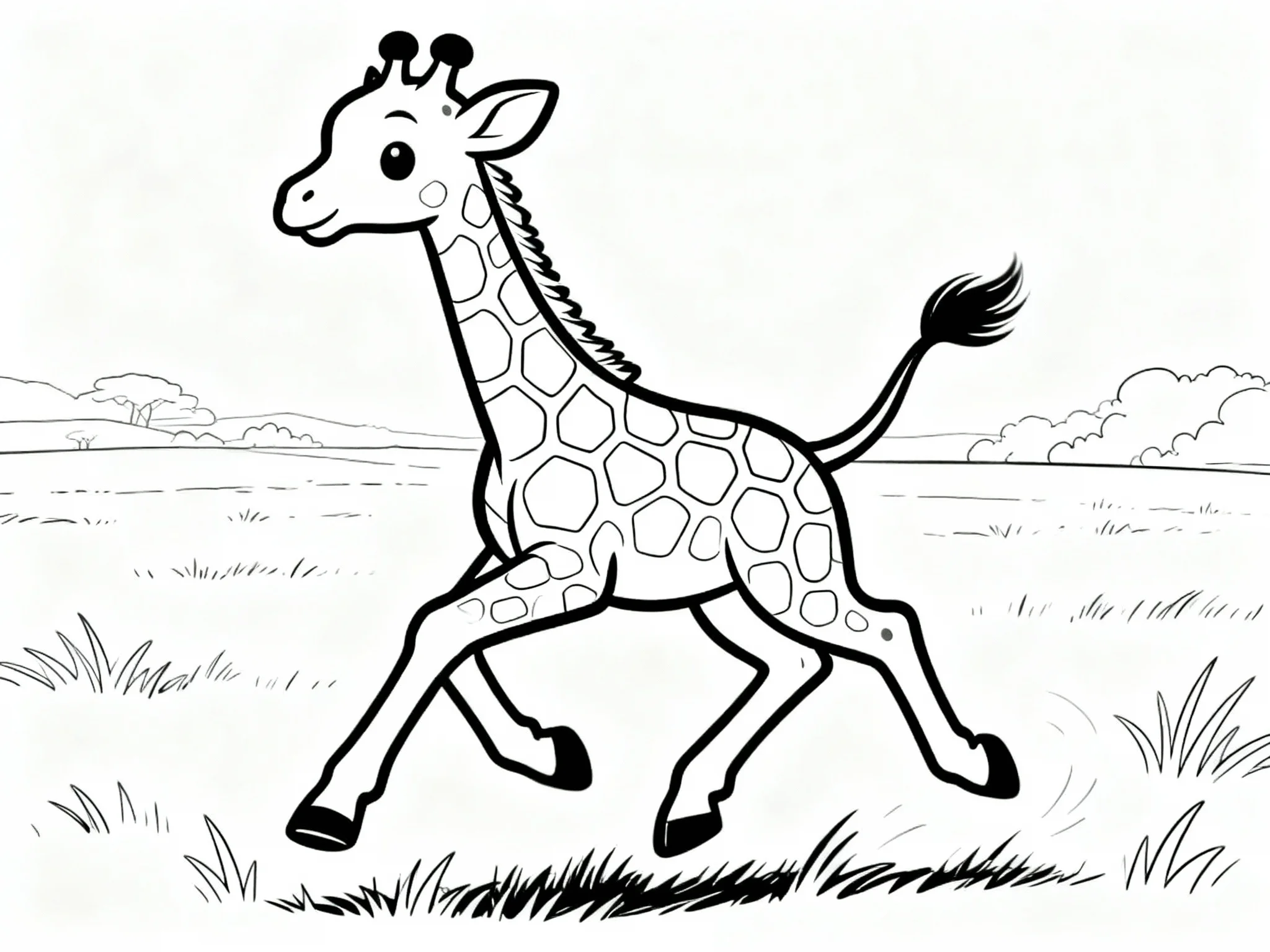 Baby Giraffe Playing