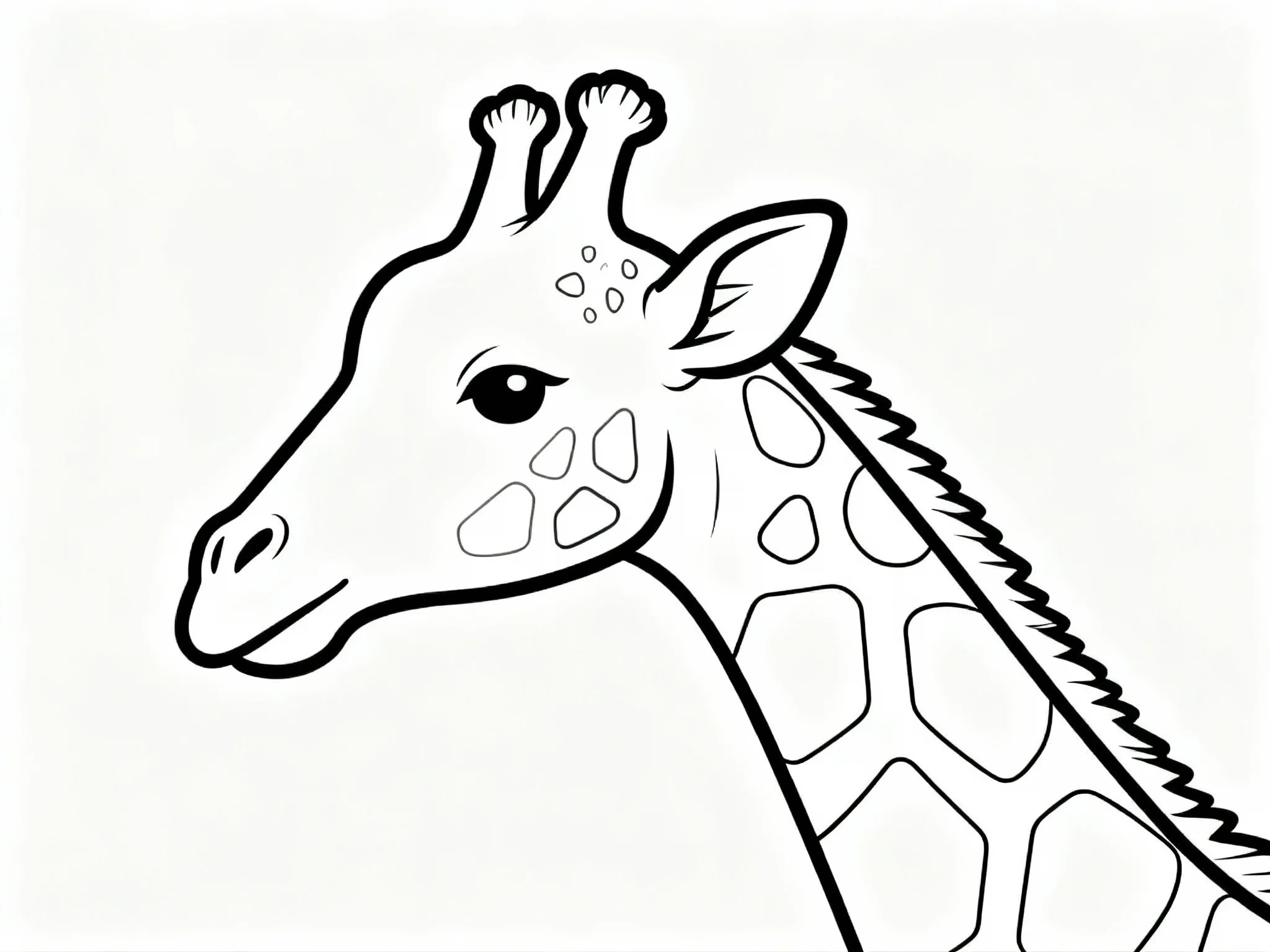 Giraffe with Antlers