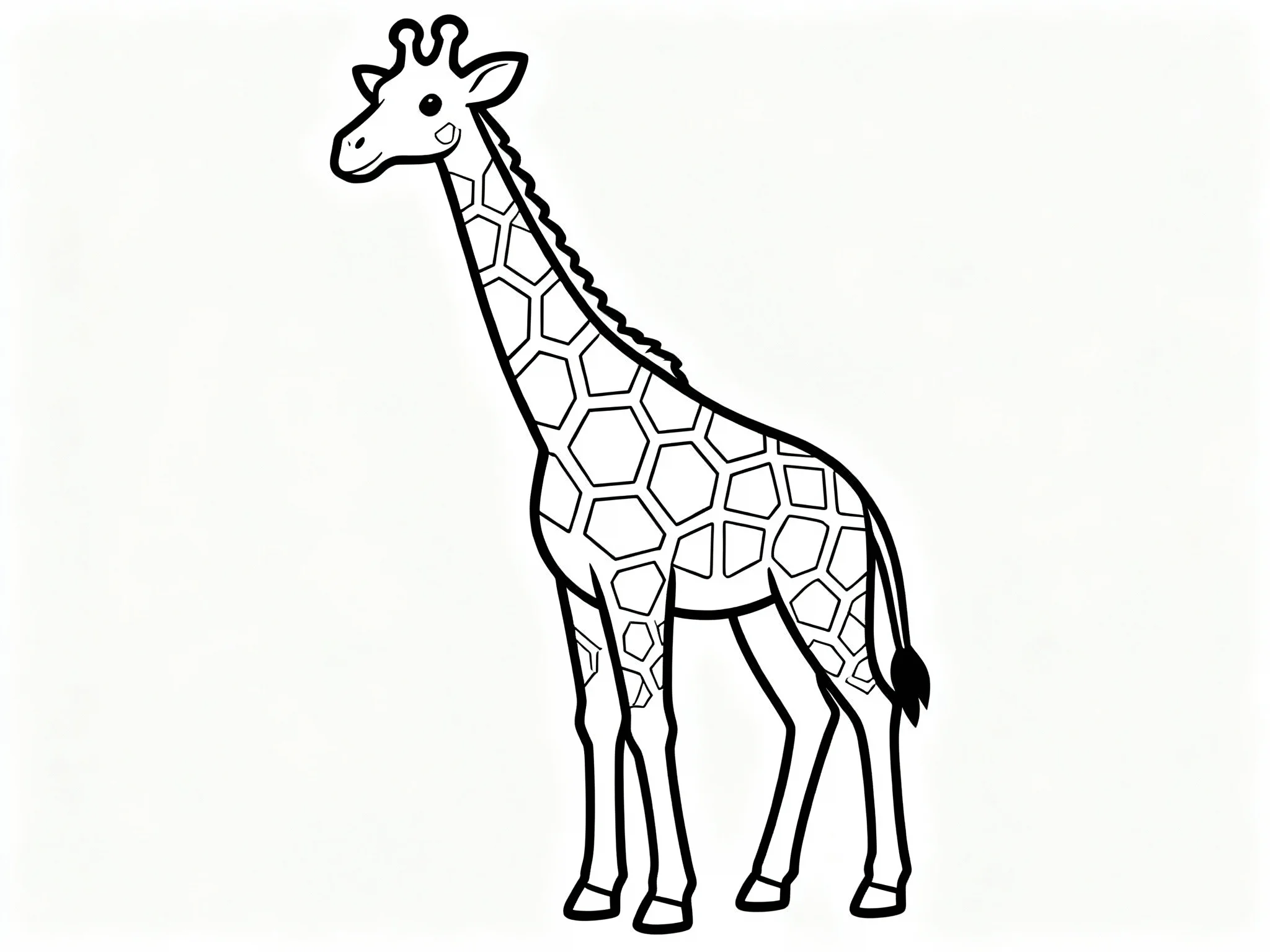 Giraffe with Spots Pattern