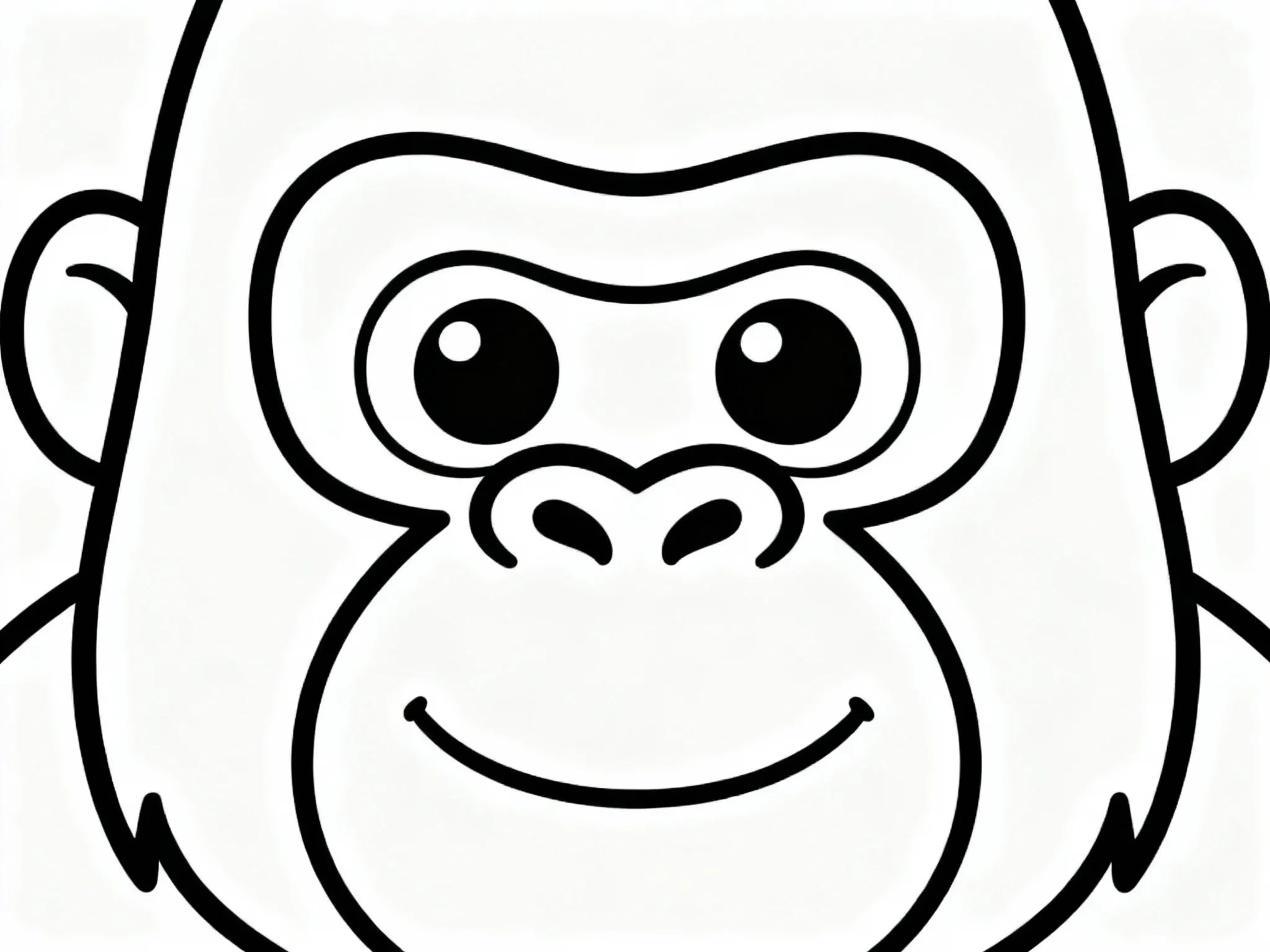 Friendly Gorilla Face