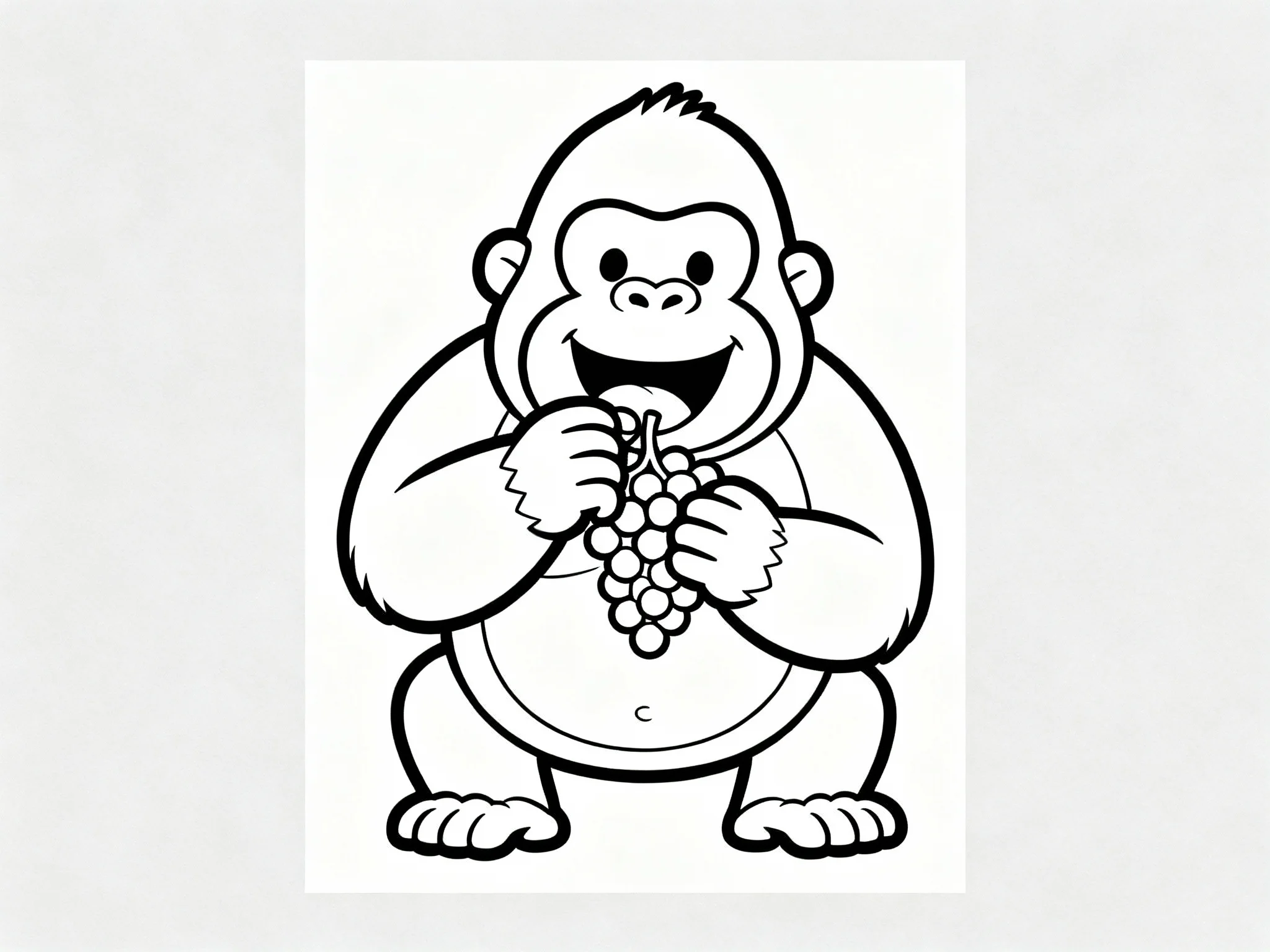 Gorilla with Grapes