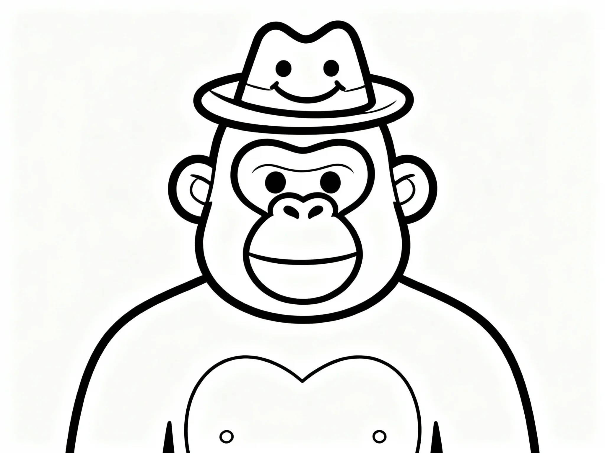 Gorilla Wearing Hat