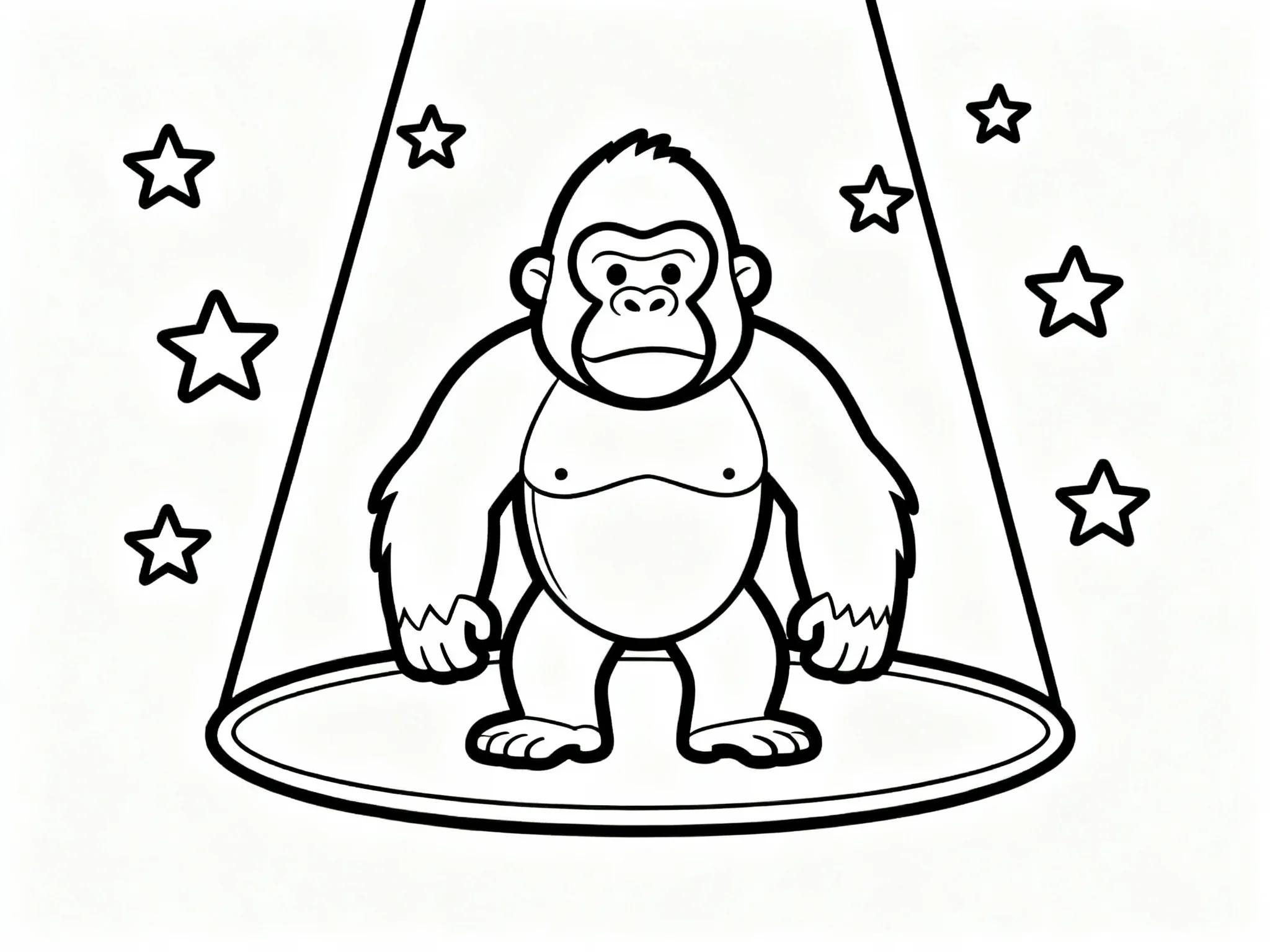 Gorilla in Spotlight