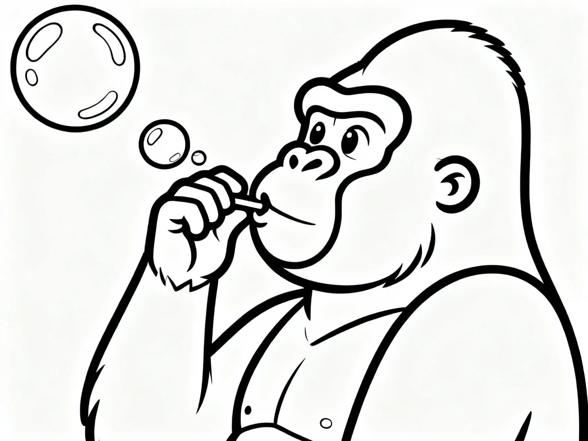 Gorilla with Bubble