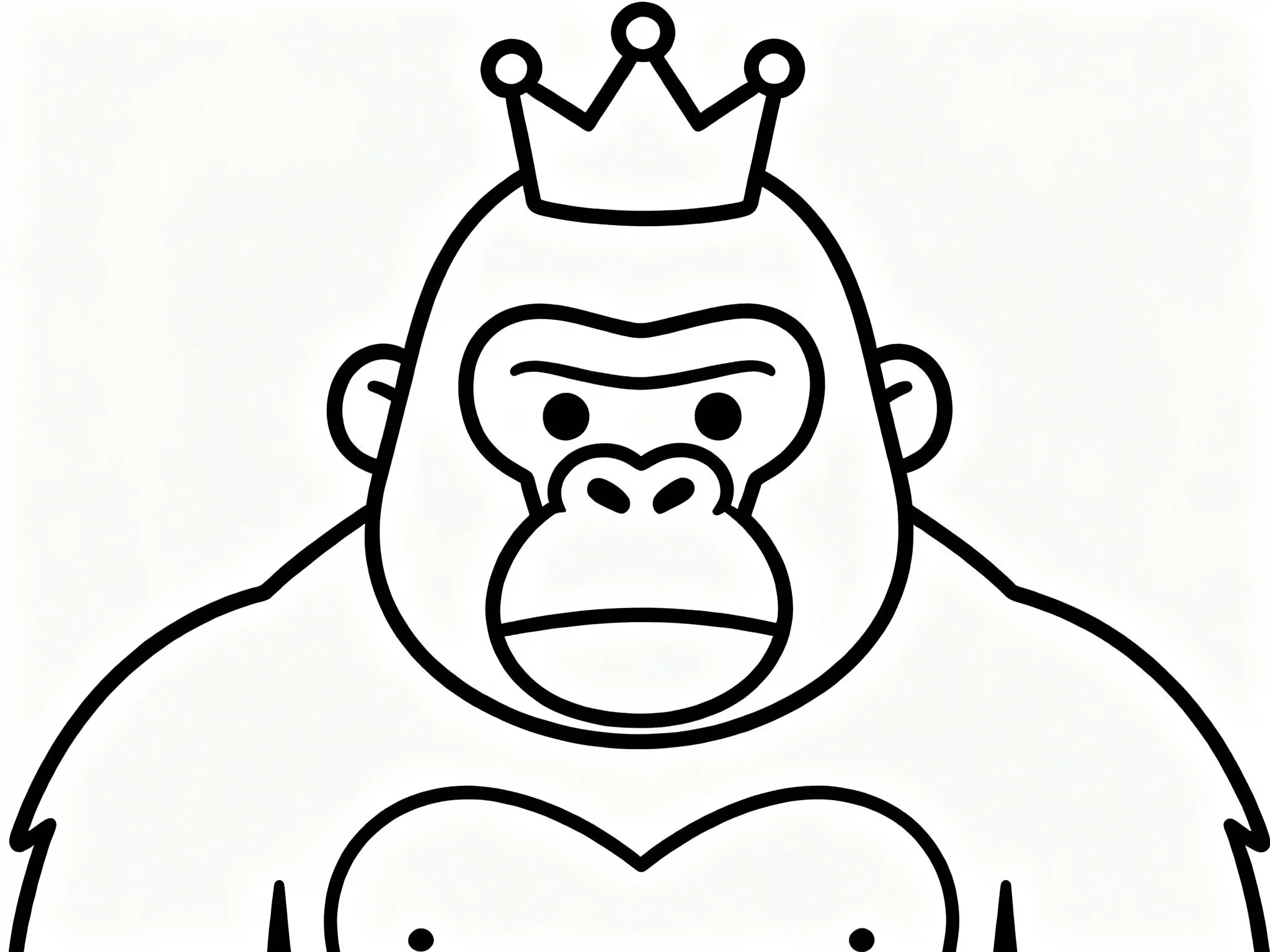 Gorilla with Crown