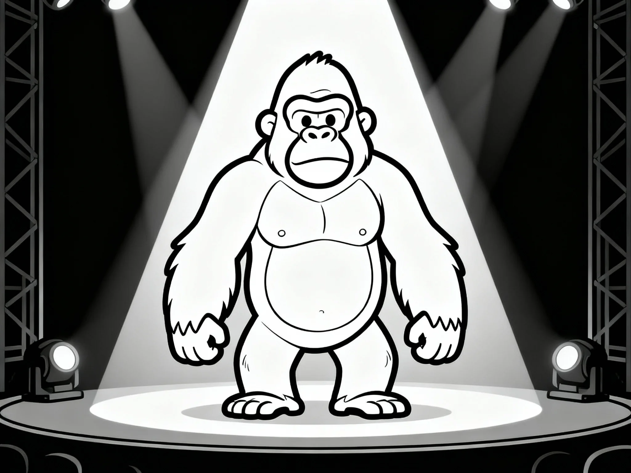 Gorilla in Spotlight