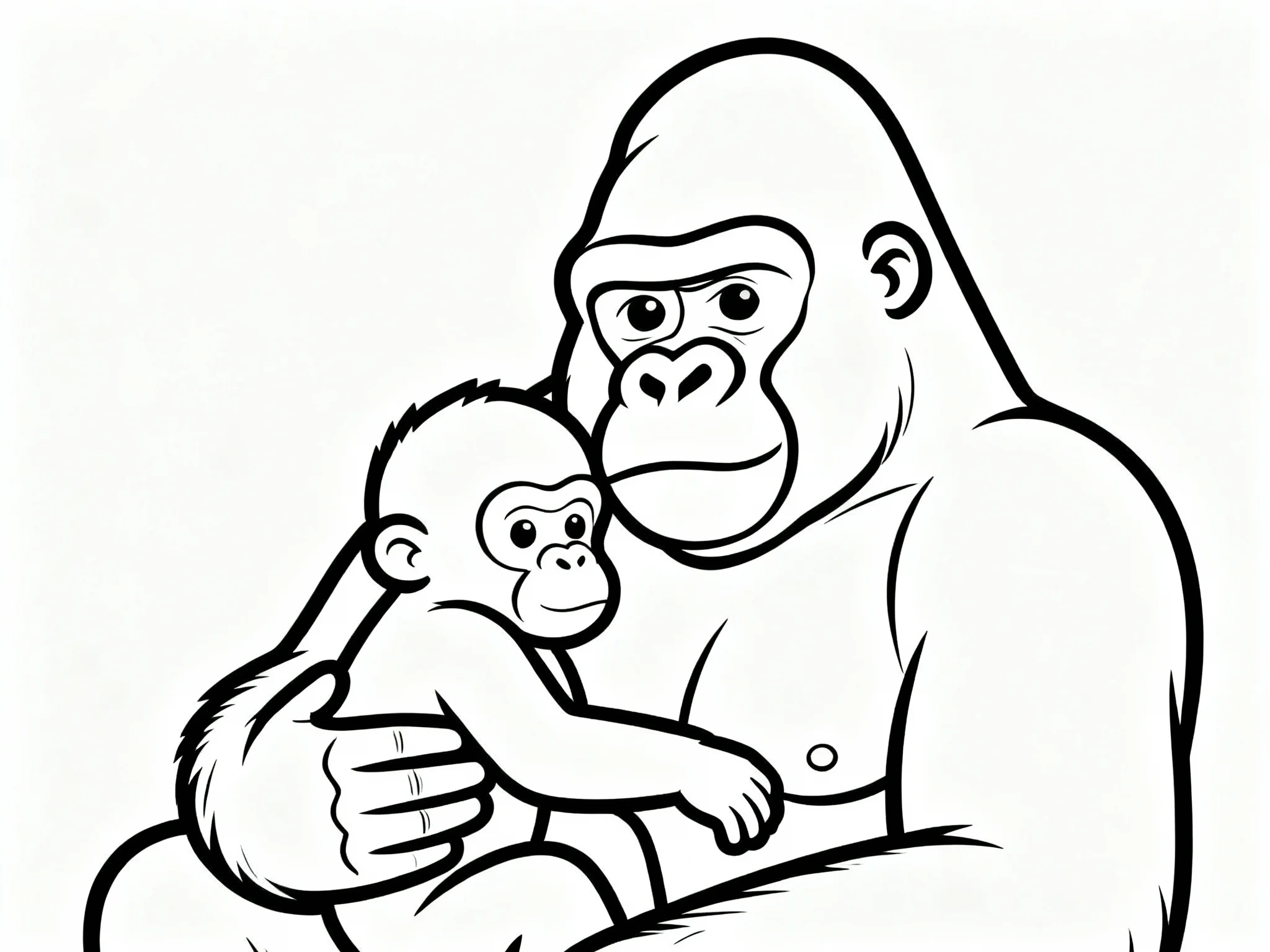 Gorilla and Baby