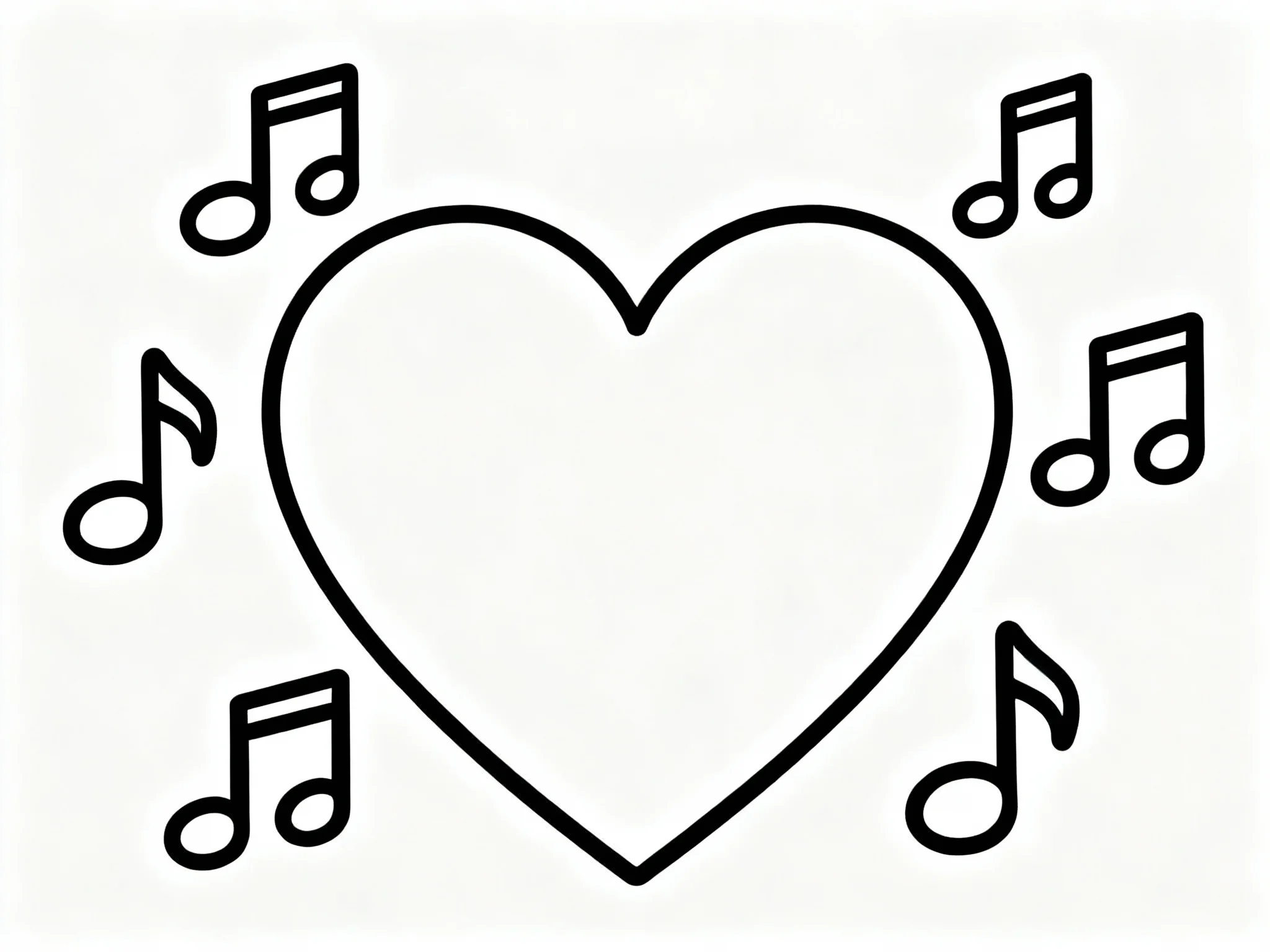 Heart and Music Notes