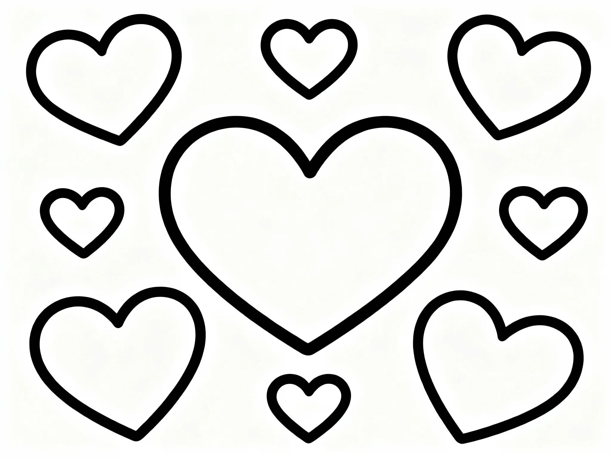 Multi-Colored Hearts