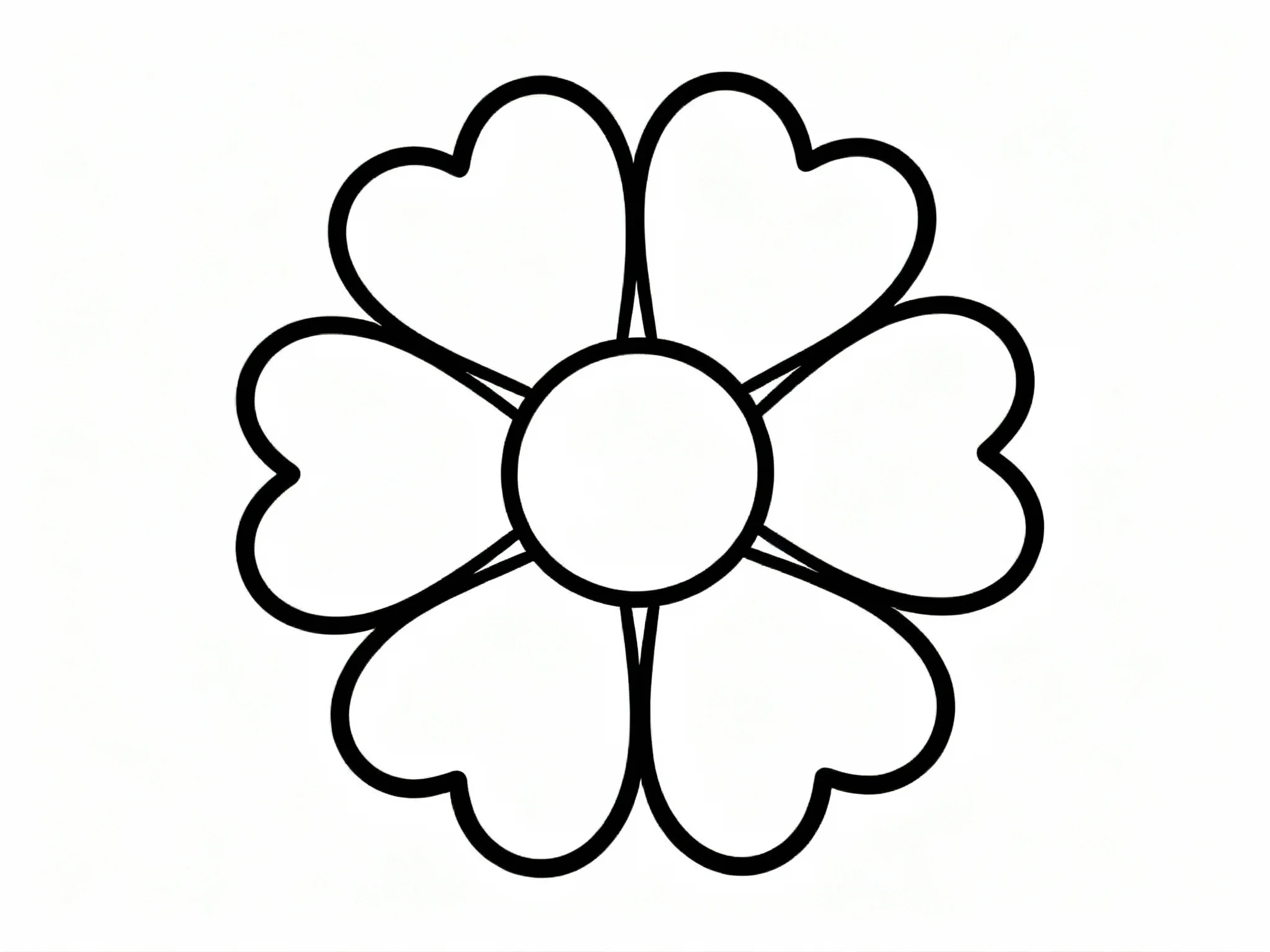 Simple Flower Hearts
