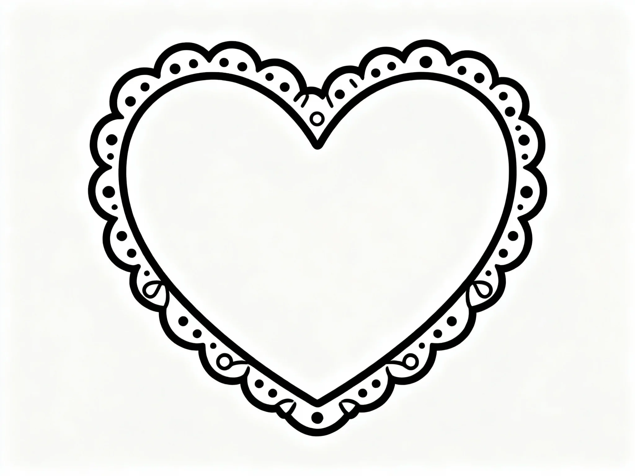 Decorated Heart Frame