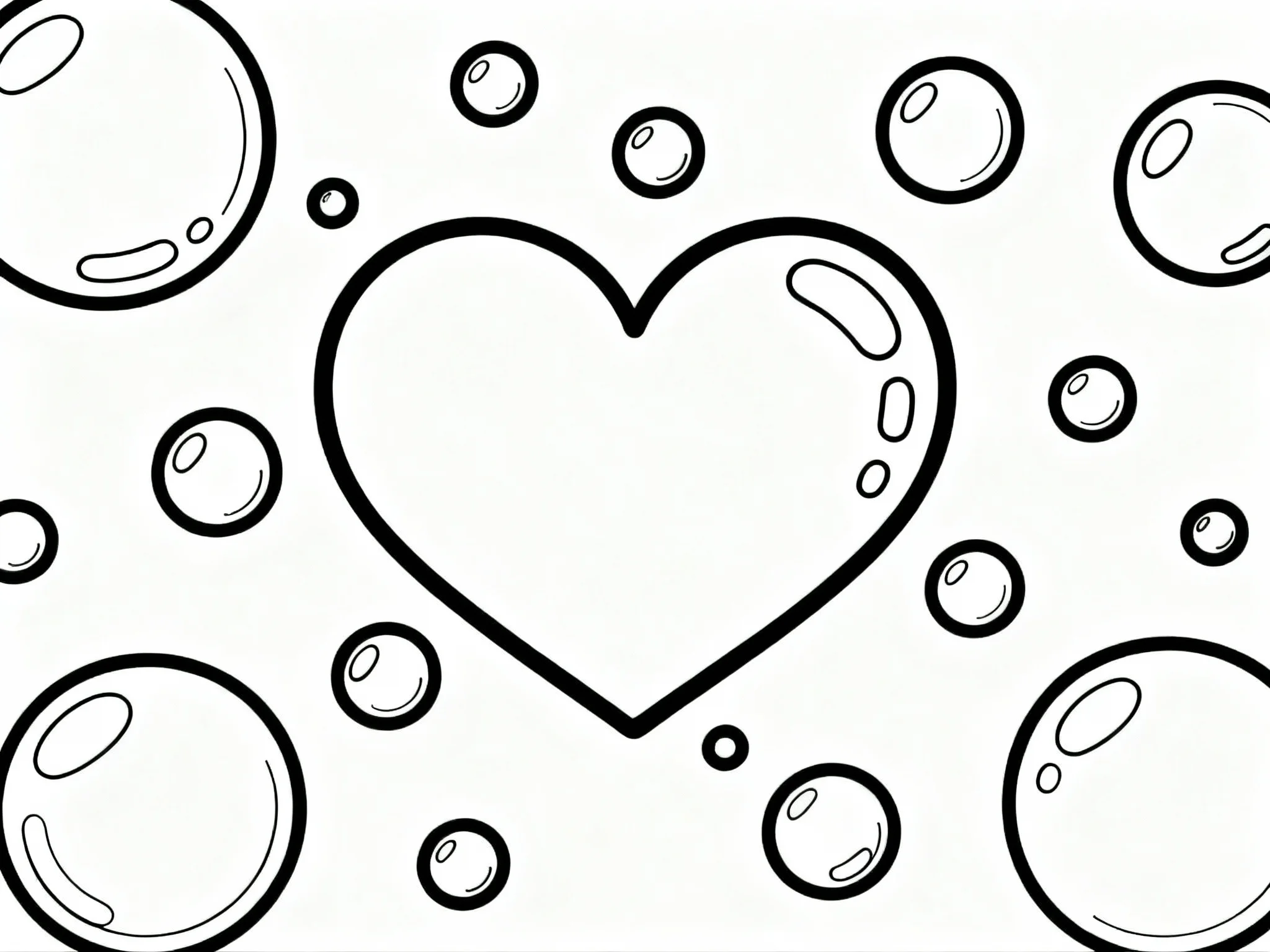 Heart with Bubbles