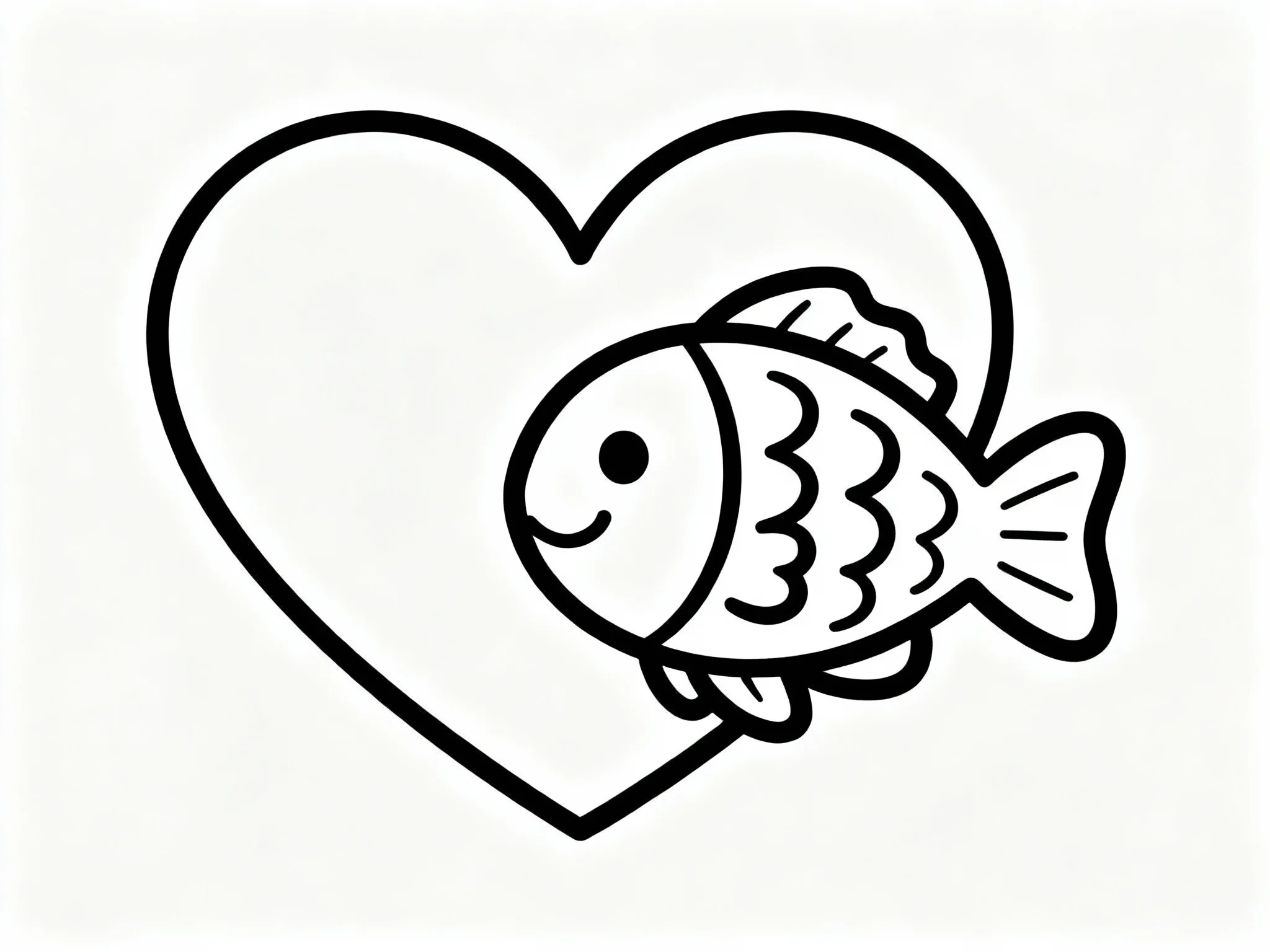 Heart with Fish