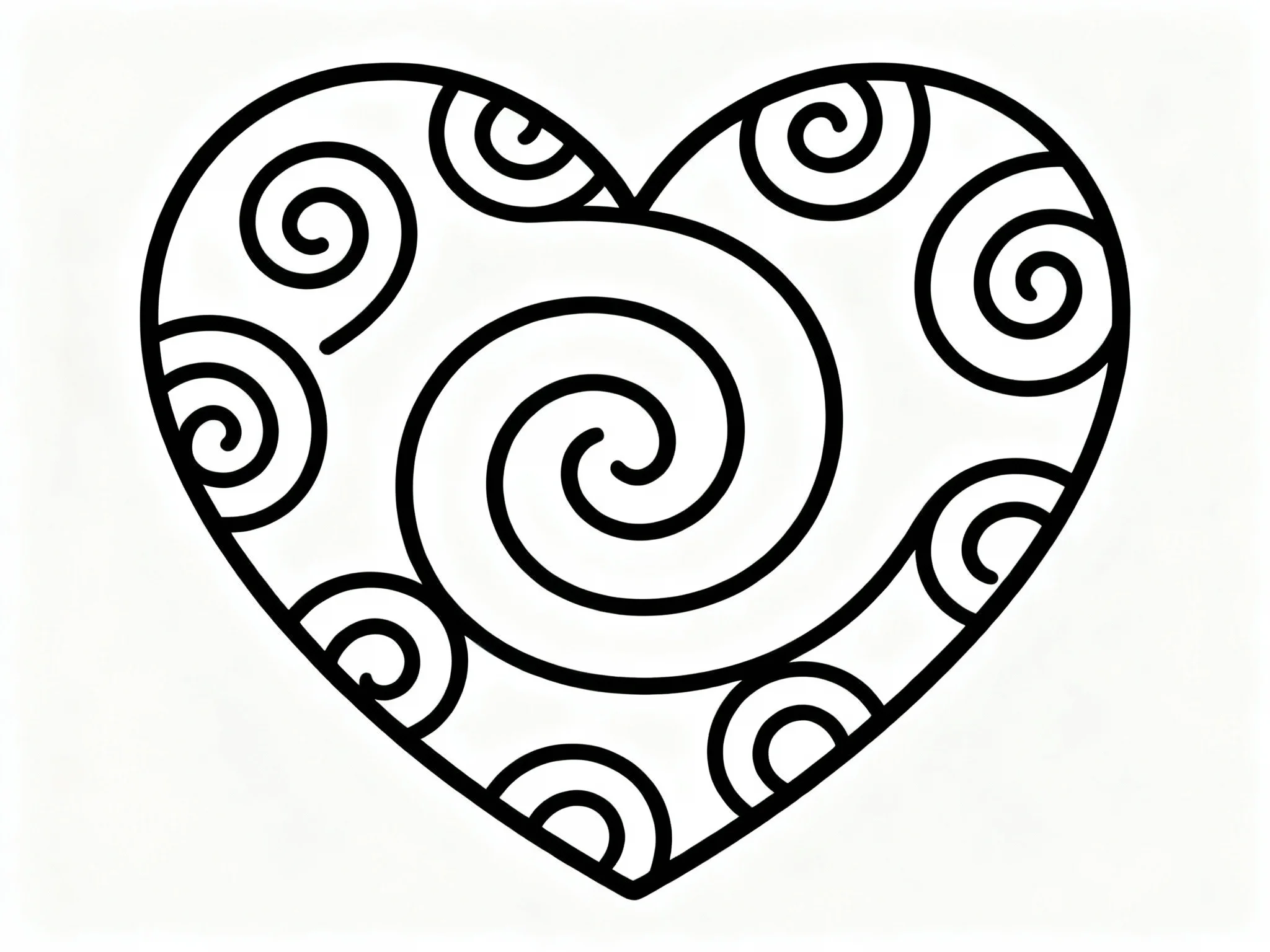 Heart with Spirals