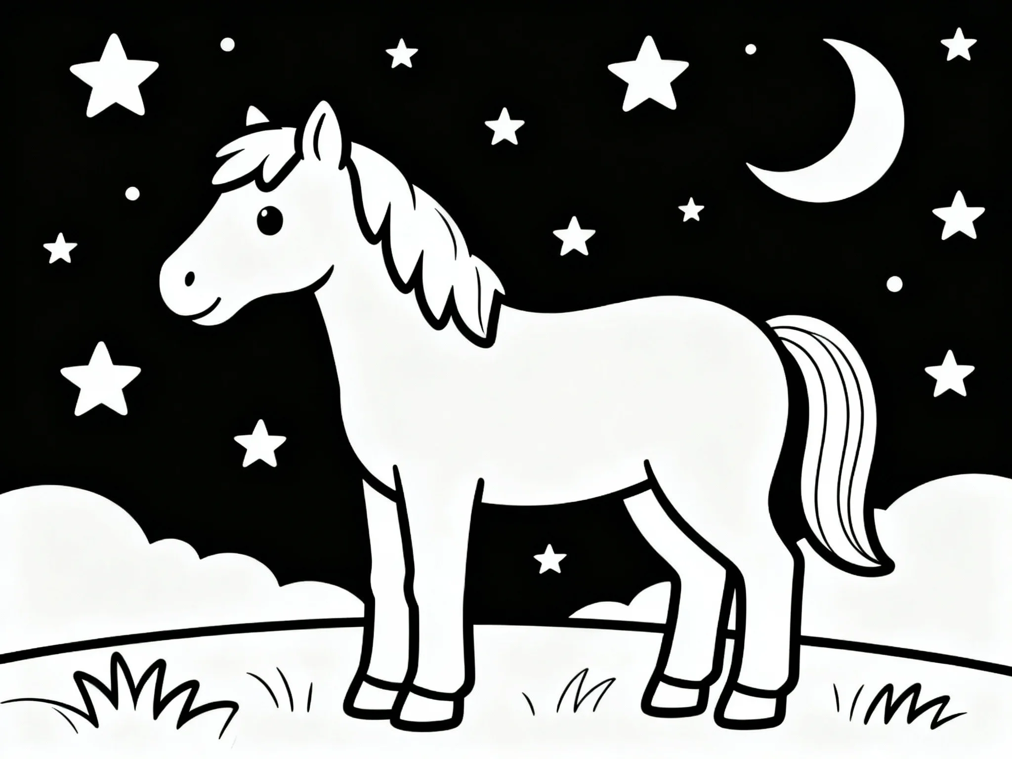 Horse with Stars