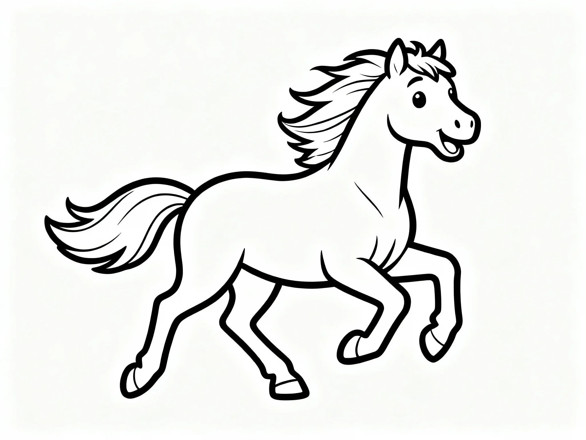 Horse Tossing Its Mane