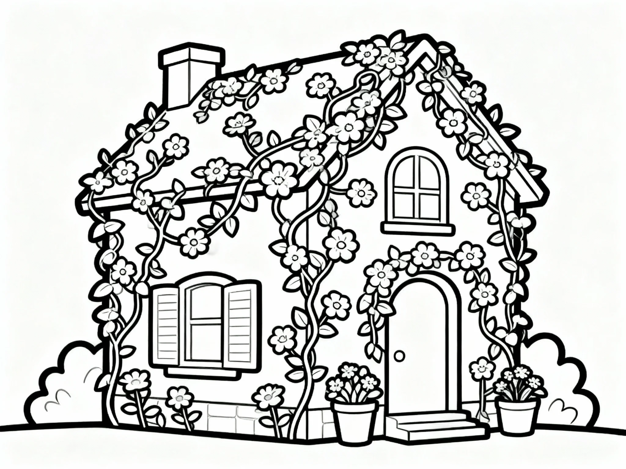 Flower-Covered House