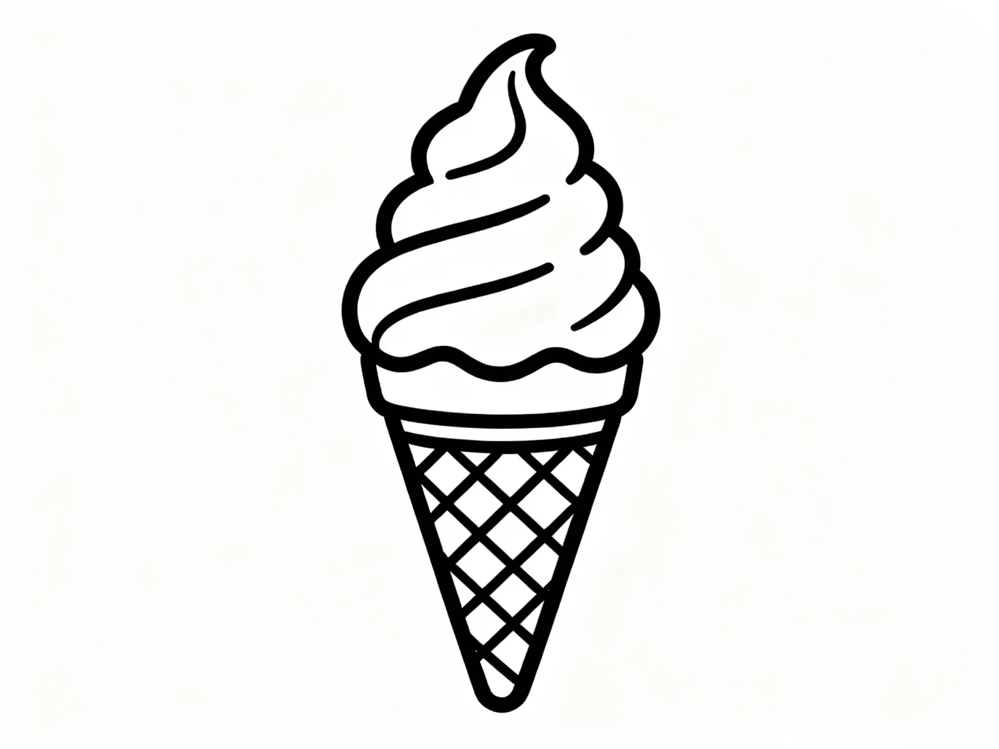 Single Soft Serve Cone