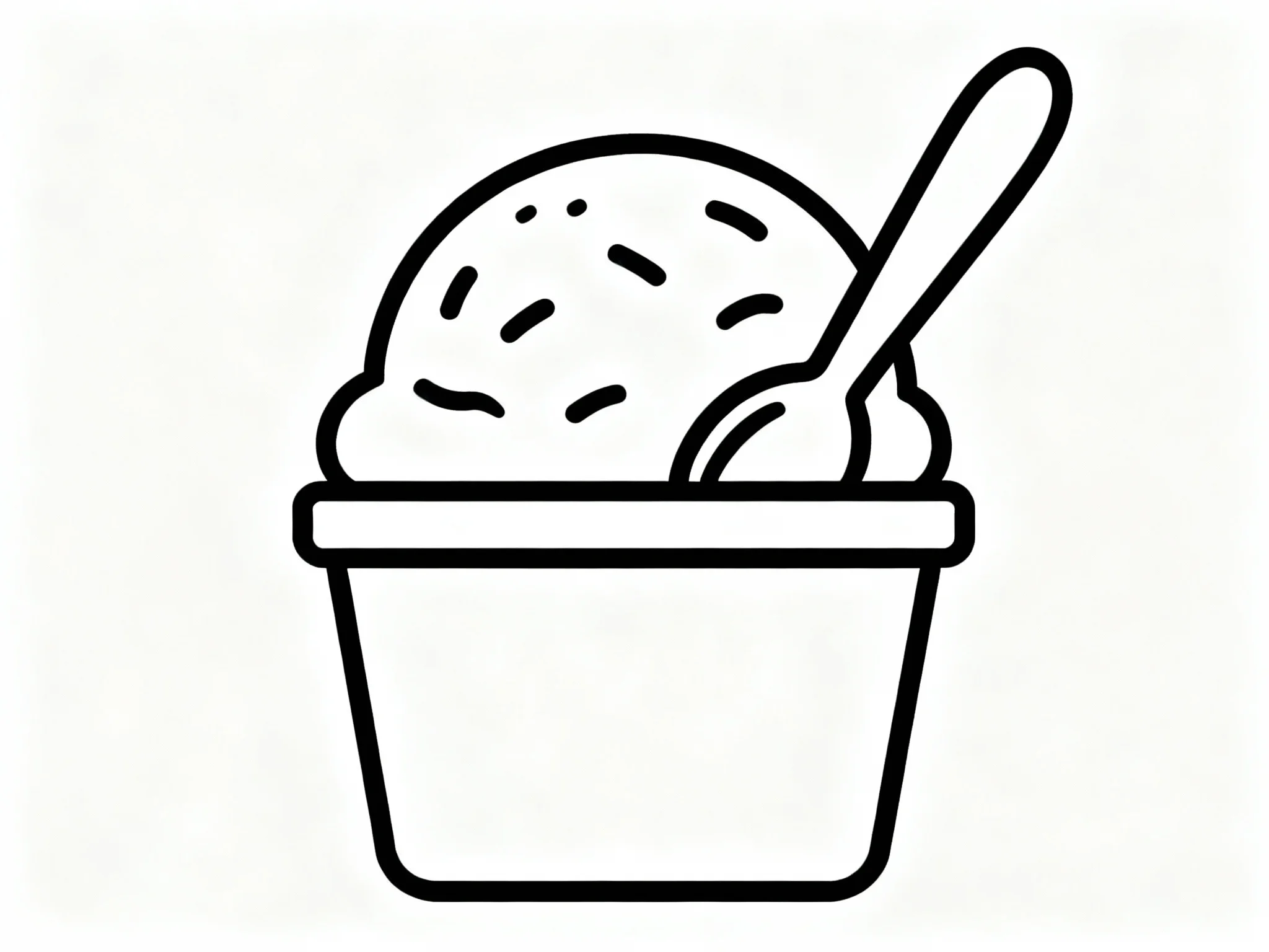 Ice Cream Cup with Spoon
