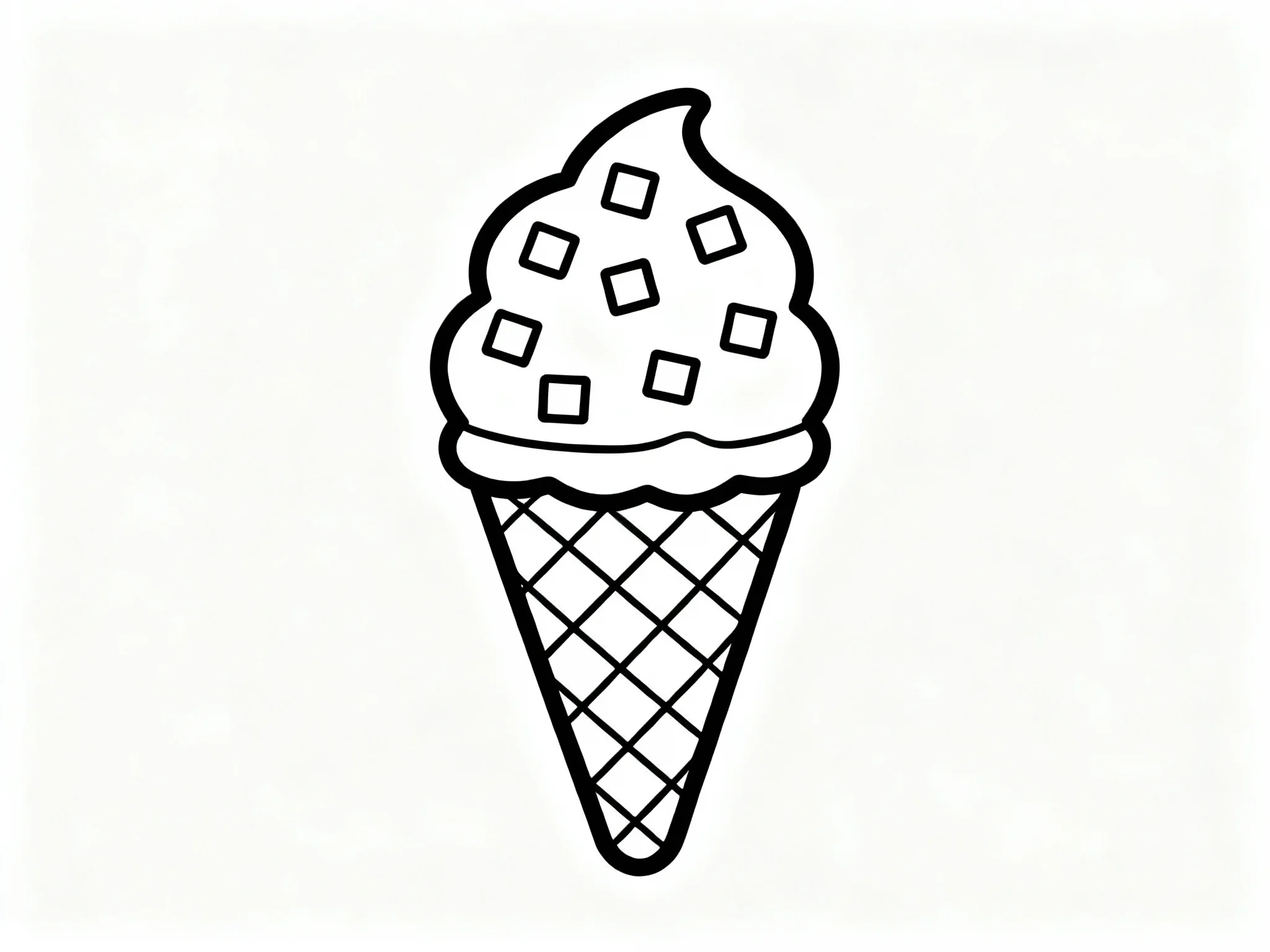 Cone with Candy Pieces