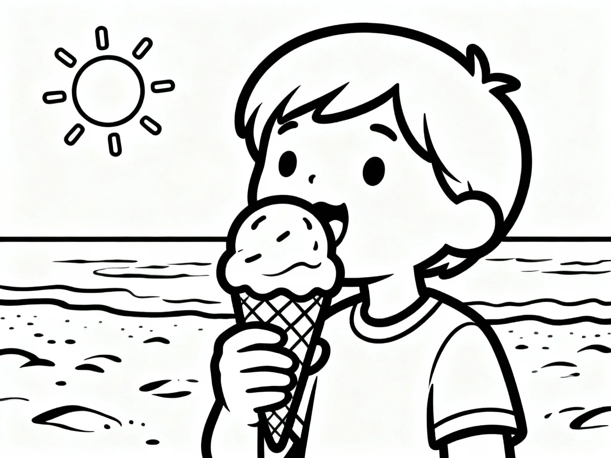 Ice Cream on Beach
