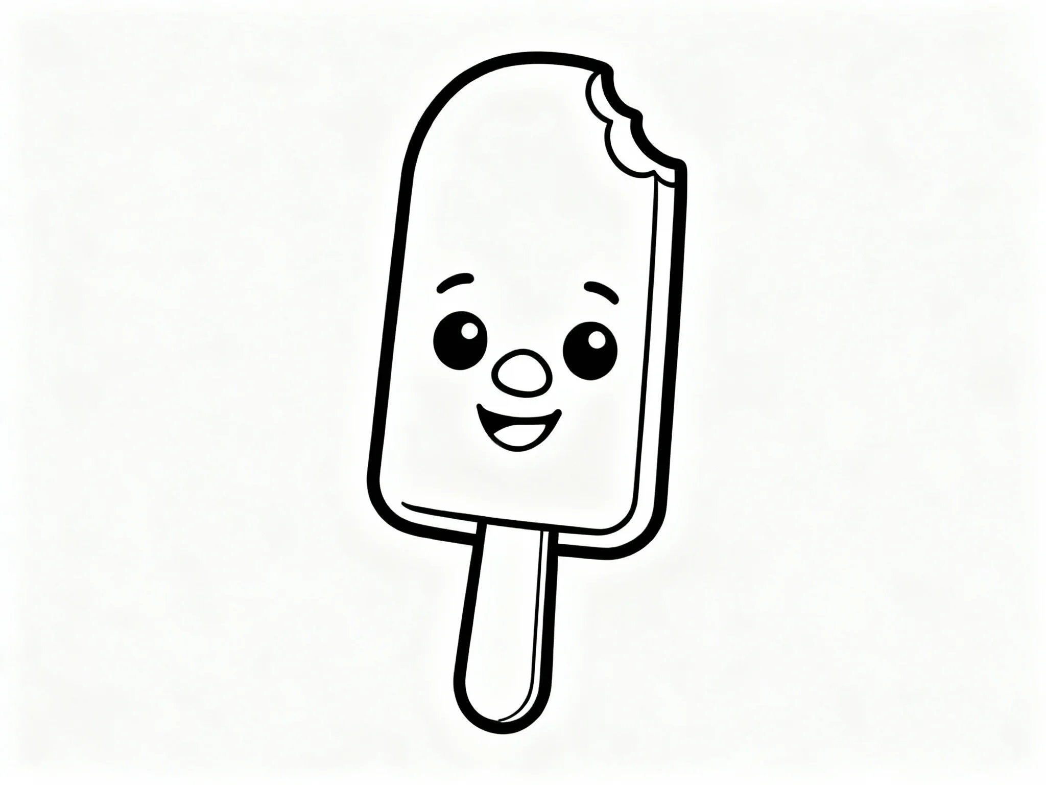 Popsicle with Face