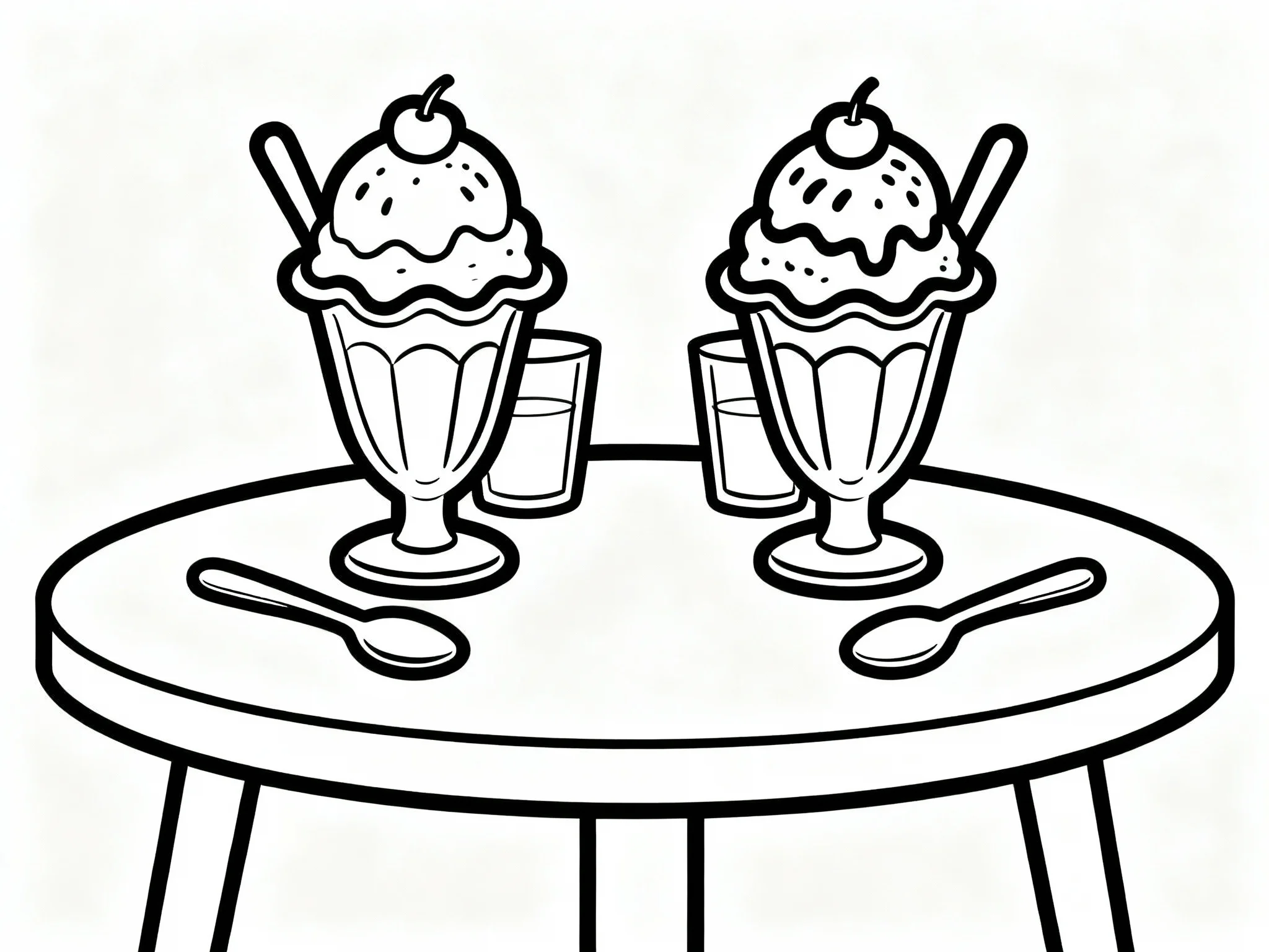 Ice Cream Parlor Table