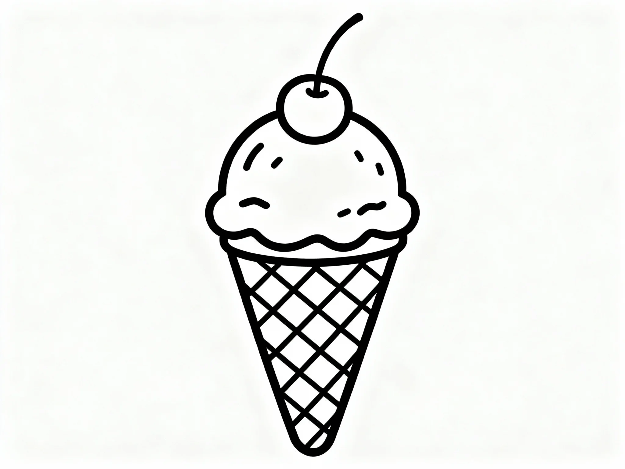 Ice Cream with Cherry