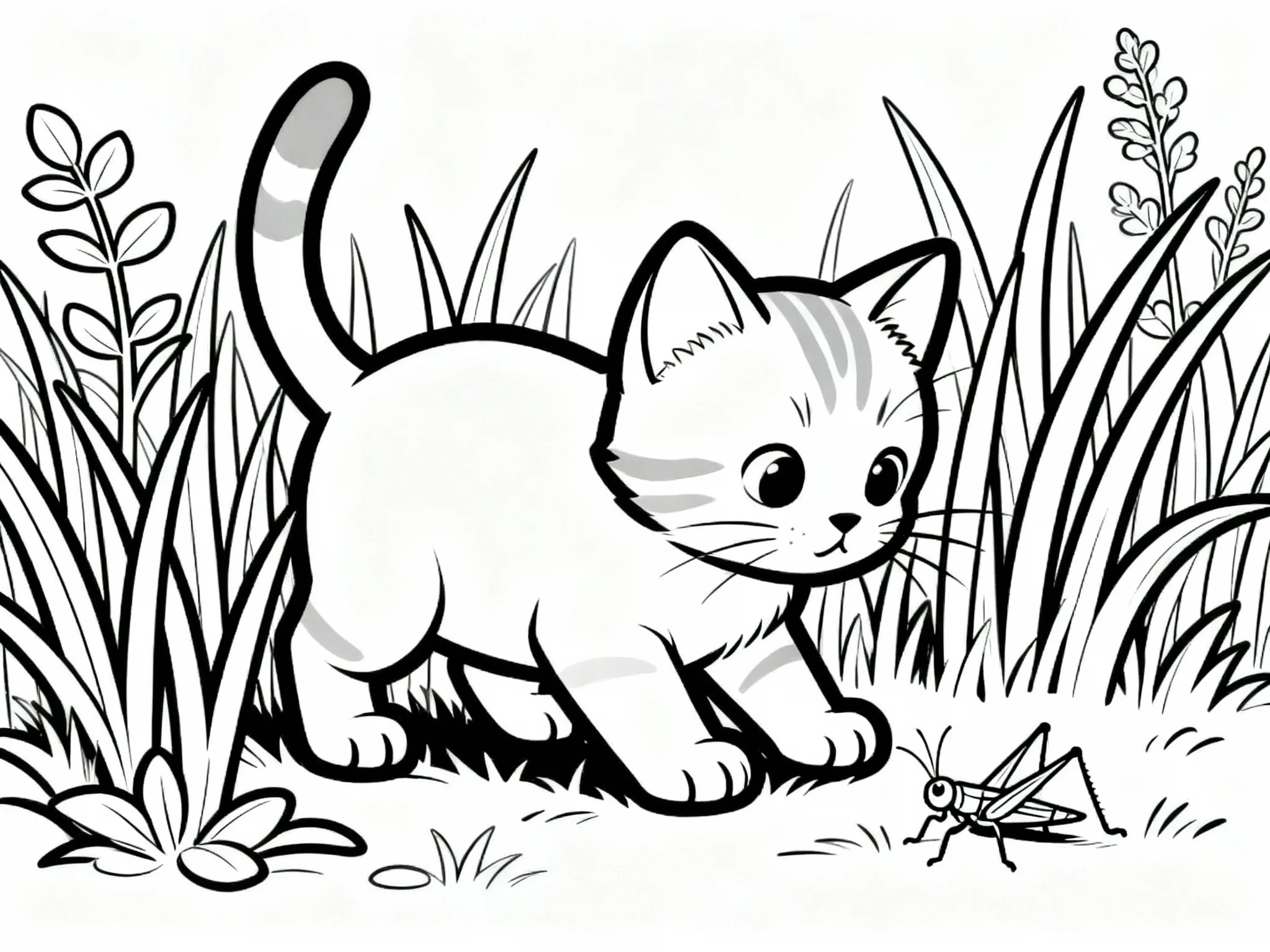 Kitten in Grass