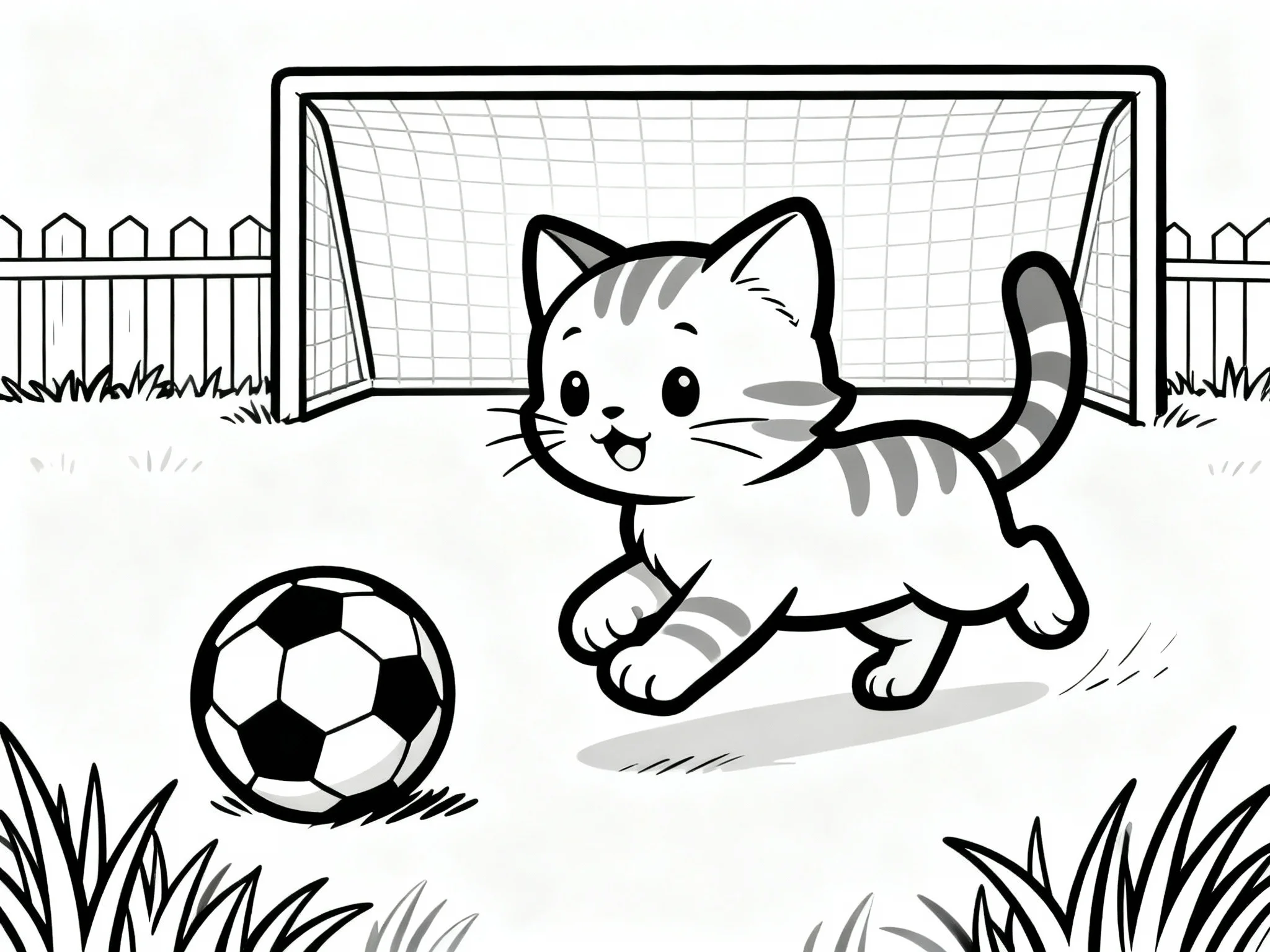 Kitten Playing Soccer