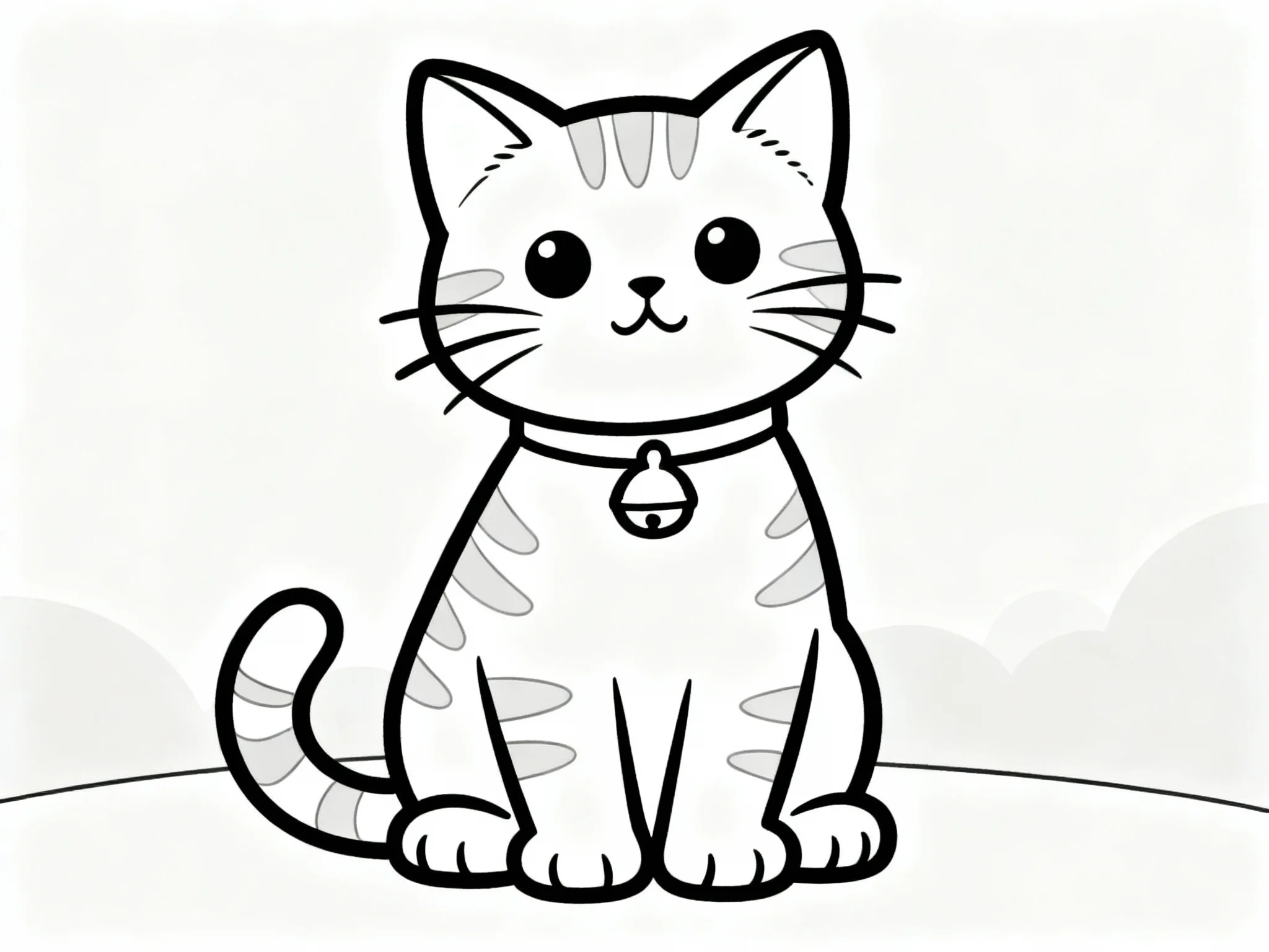 Kitten with Bell Collar