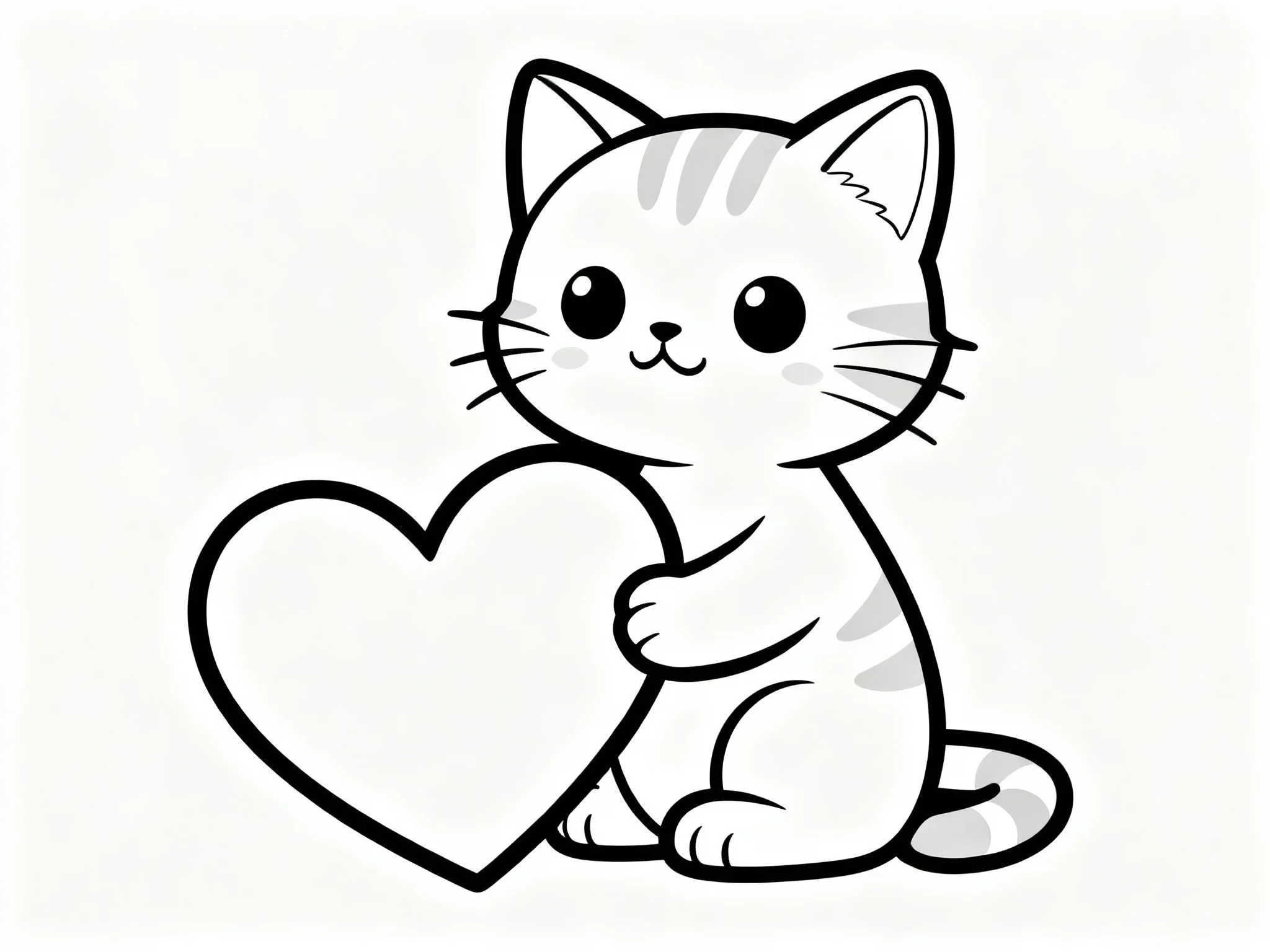Kitten with Heart