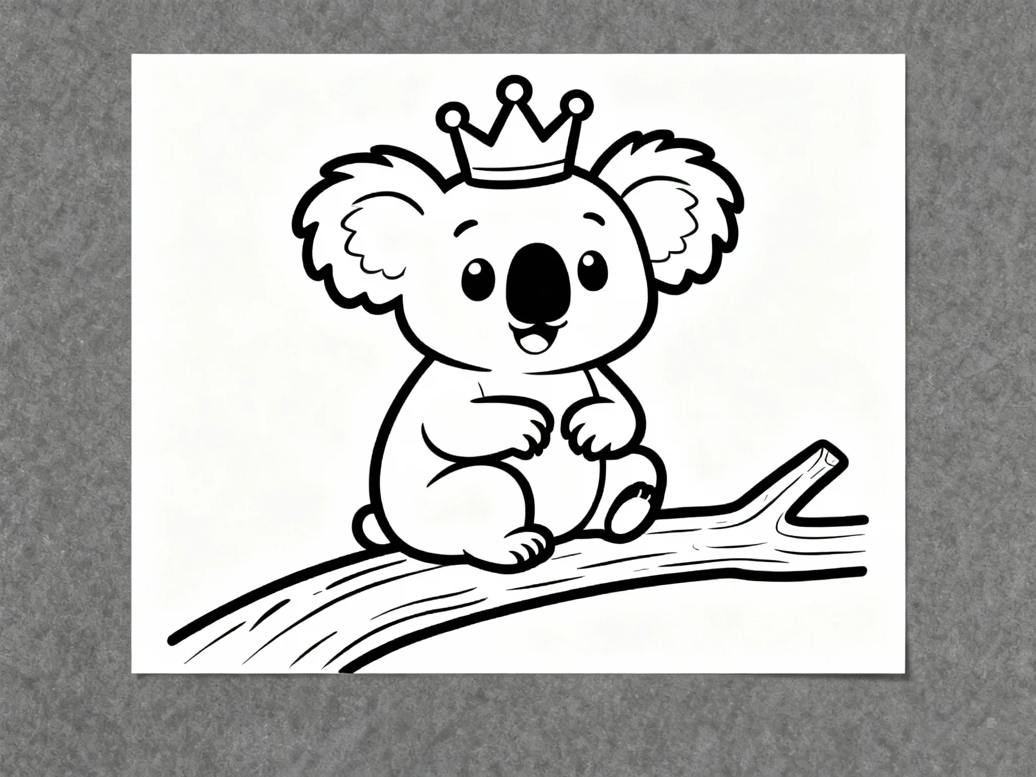 Koala with Crown