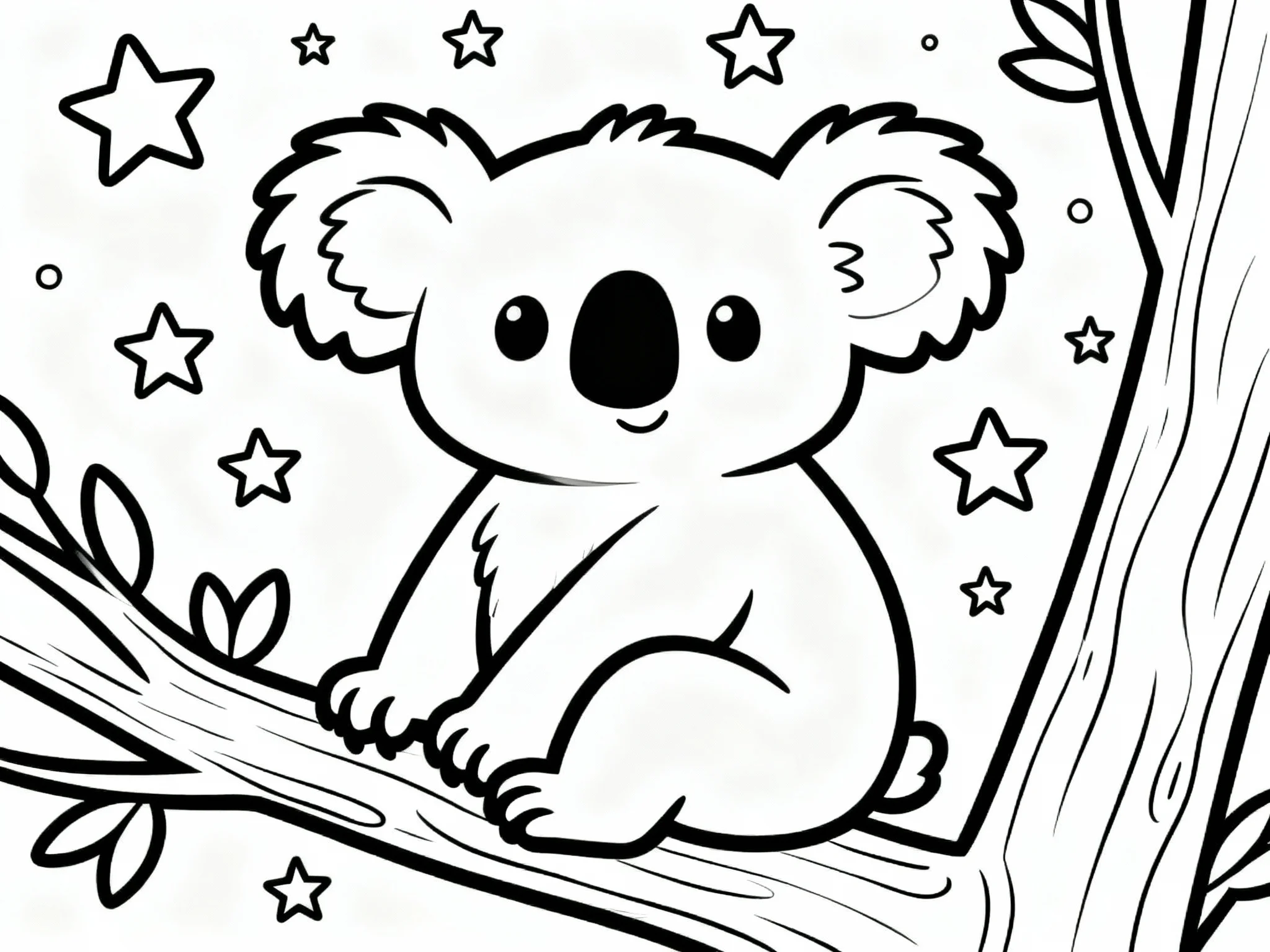 Koala with Stars
