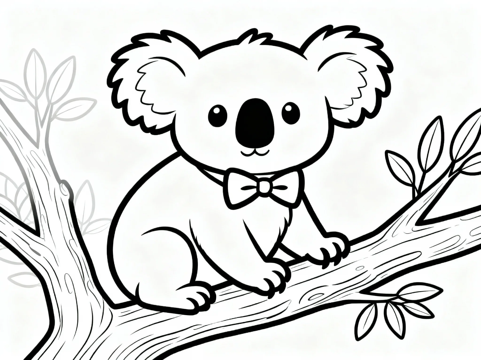 Koala with Bow