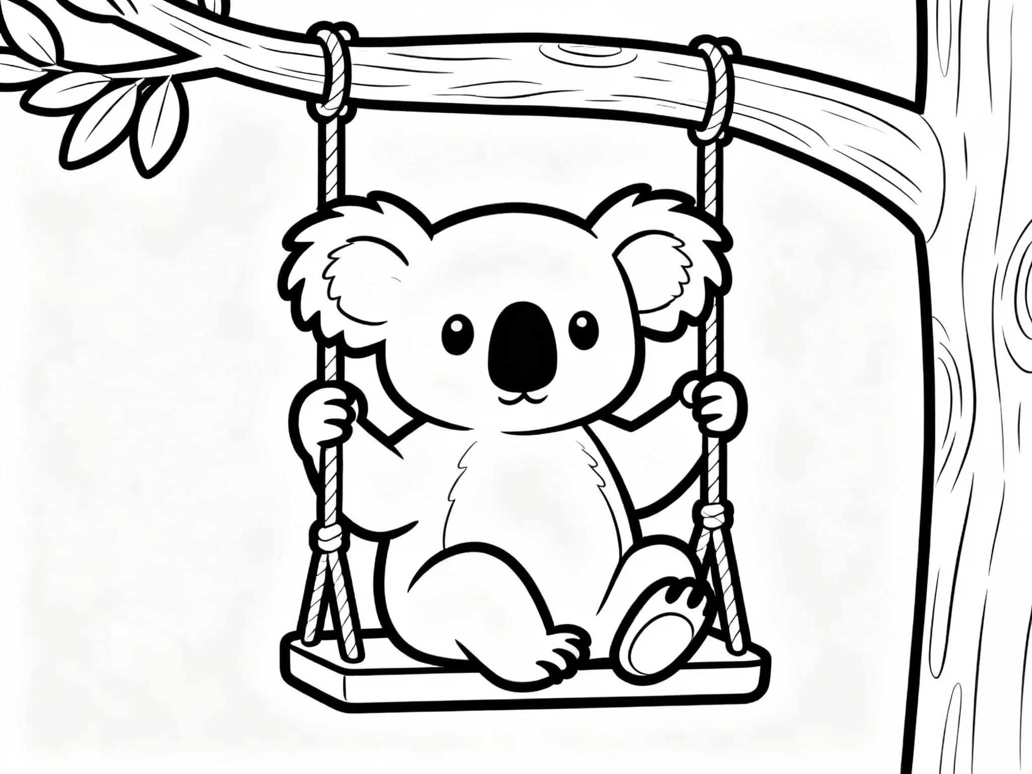 Koala in a Swing