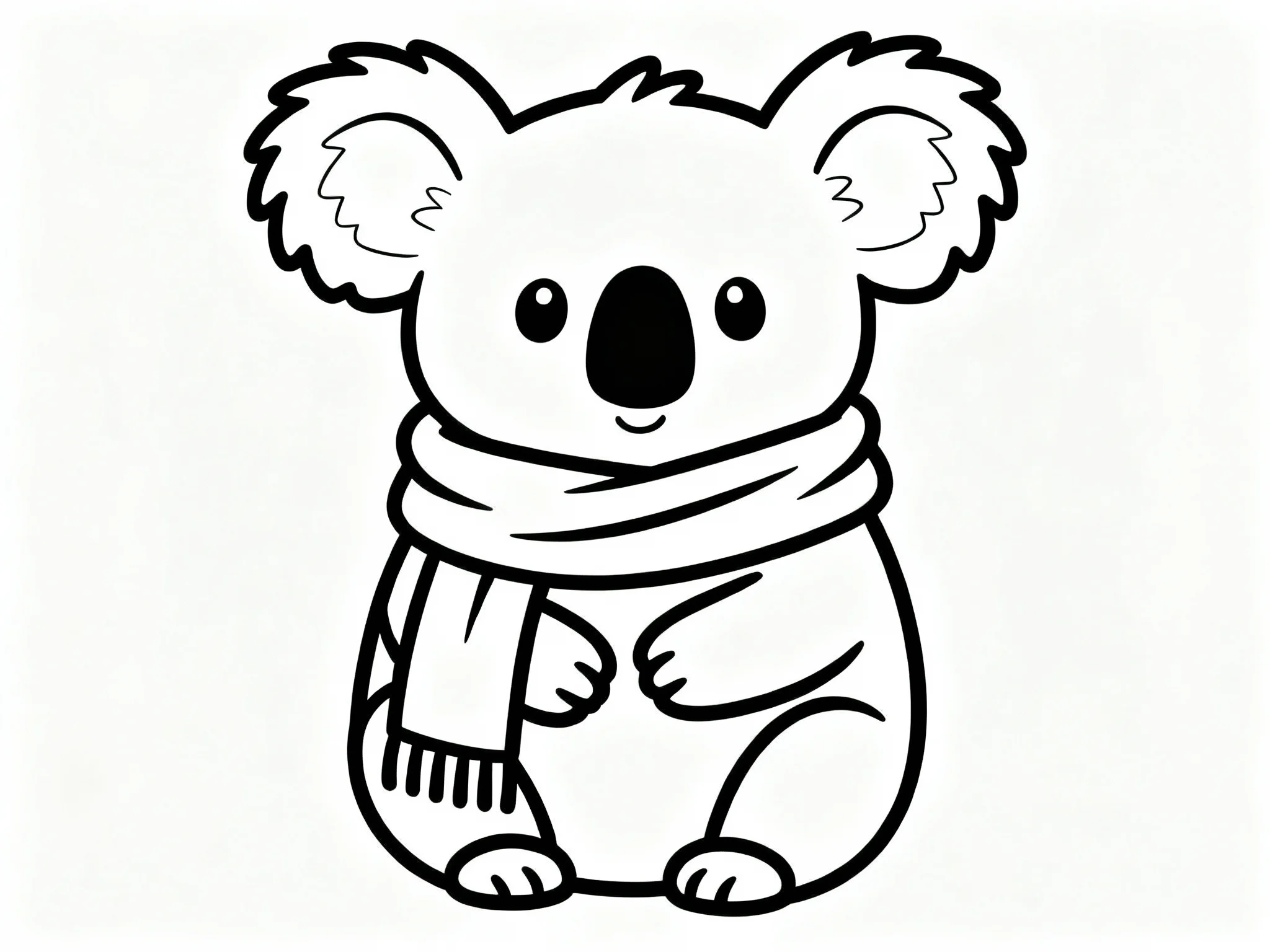 Koala with Scarf