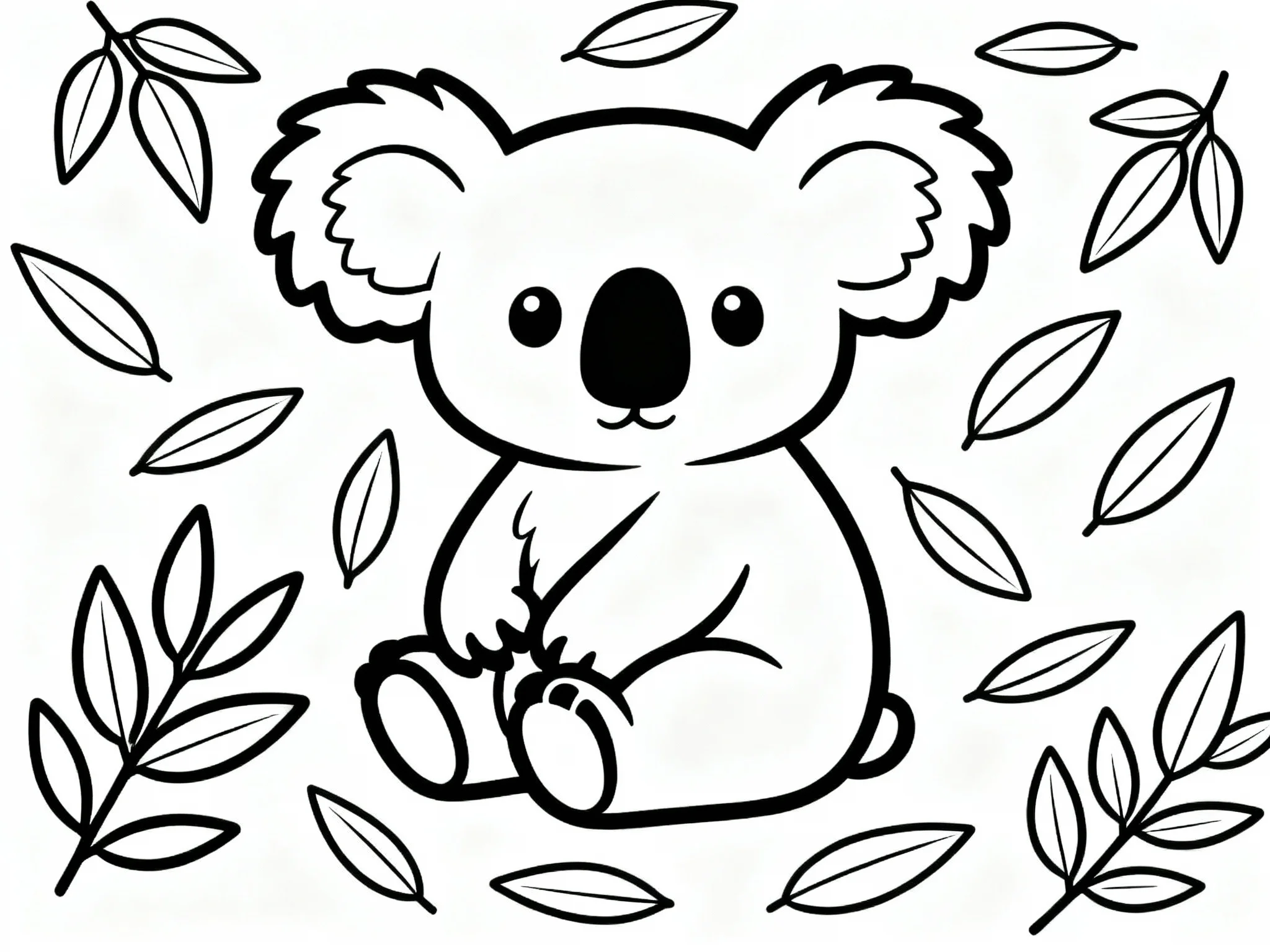 Koala with Leaves